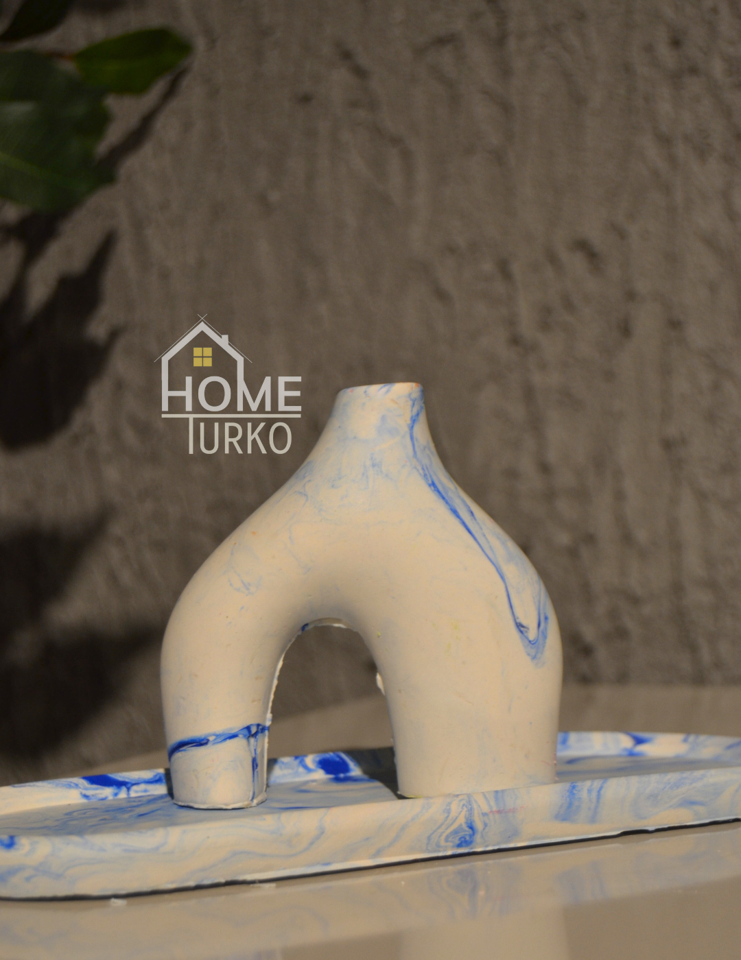 Double Bohemian Figurine and Ornamental Vase