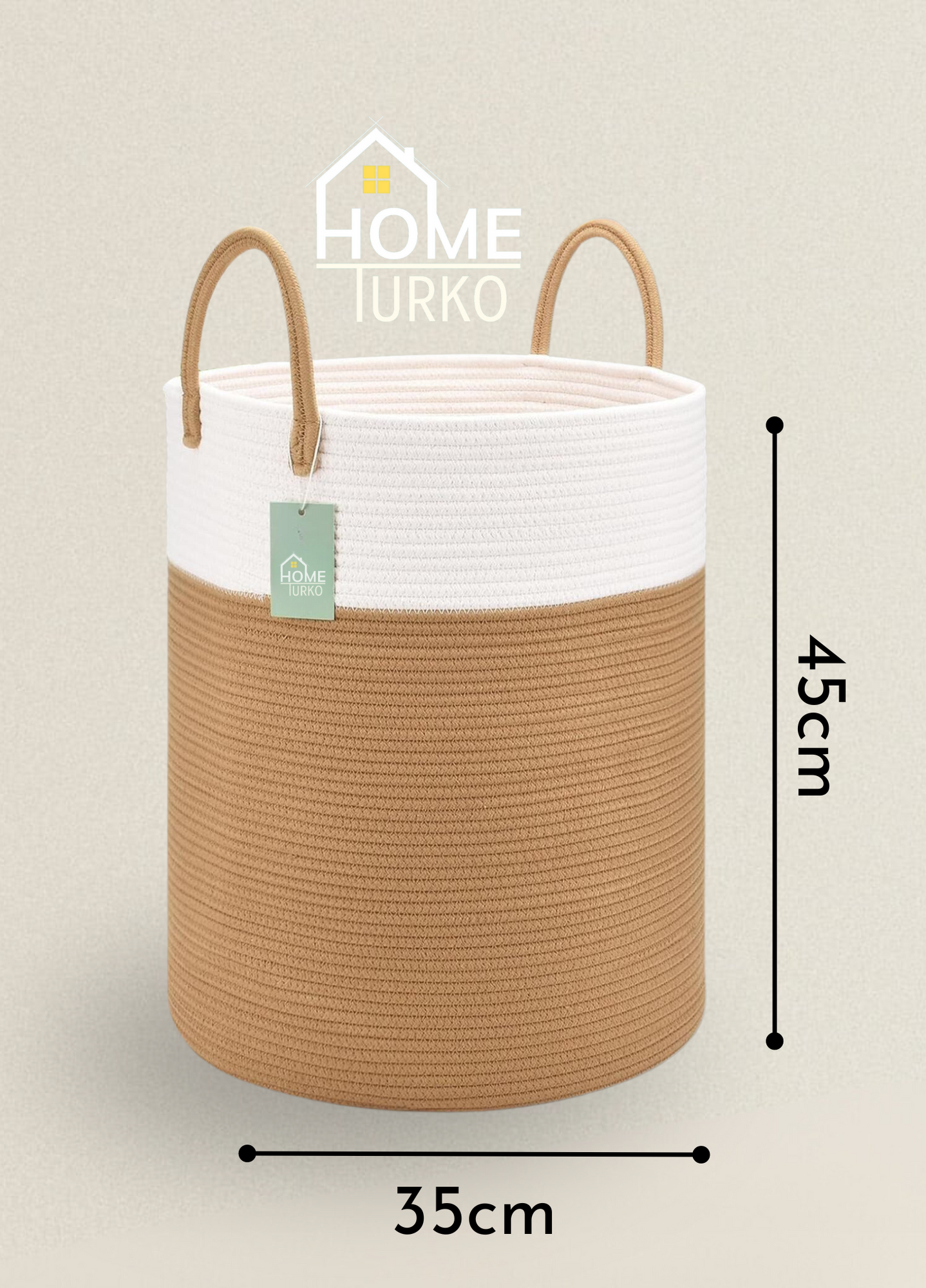 Bohem Kulplu Çamaşır Sepeti / Düzenleyici