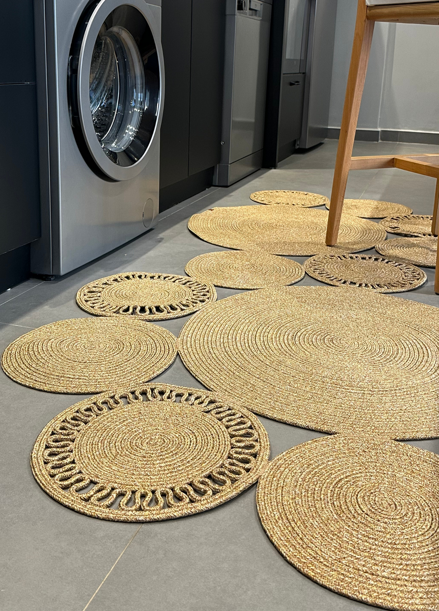 Jute Bohemian Carpet & Rug & Mat