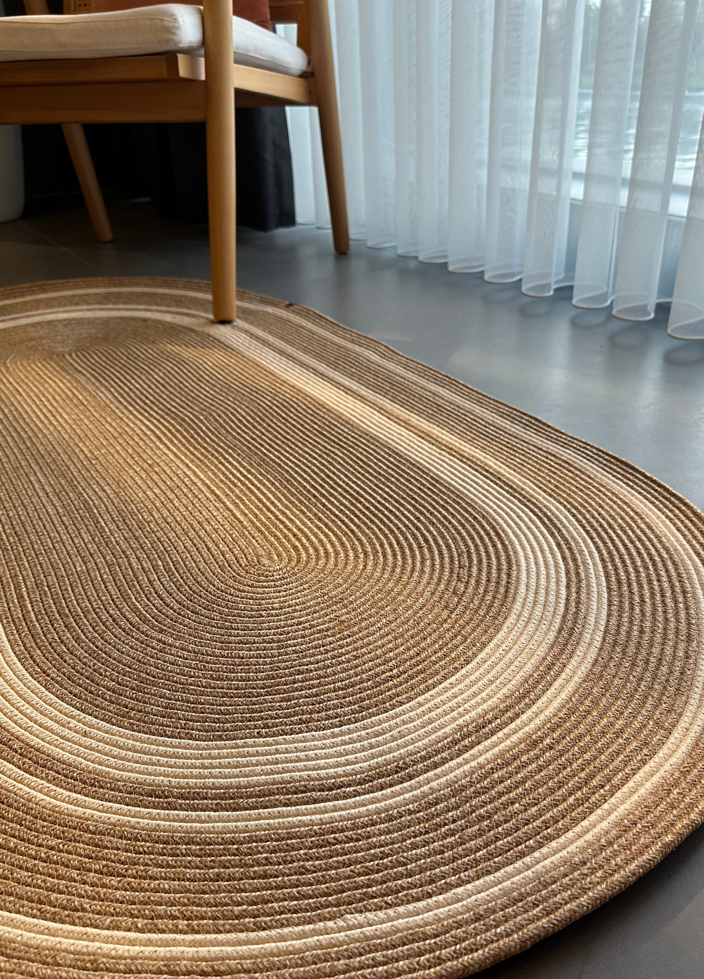 Jute Bohemian Carpet & Rug & Mat