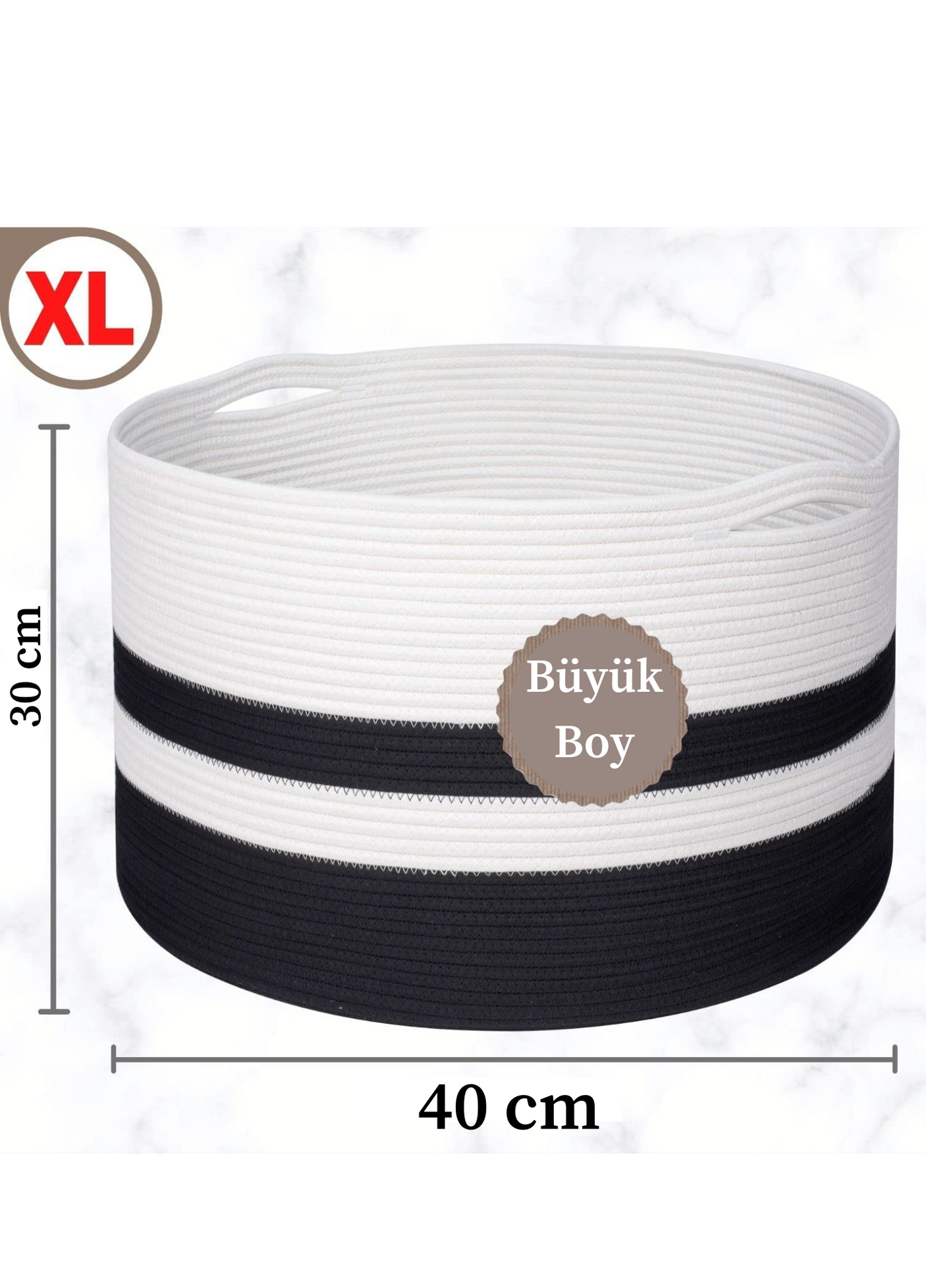 Bohemian Laundry Basket 40x30cm