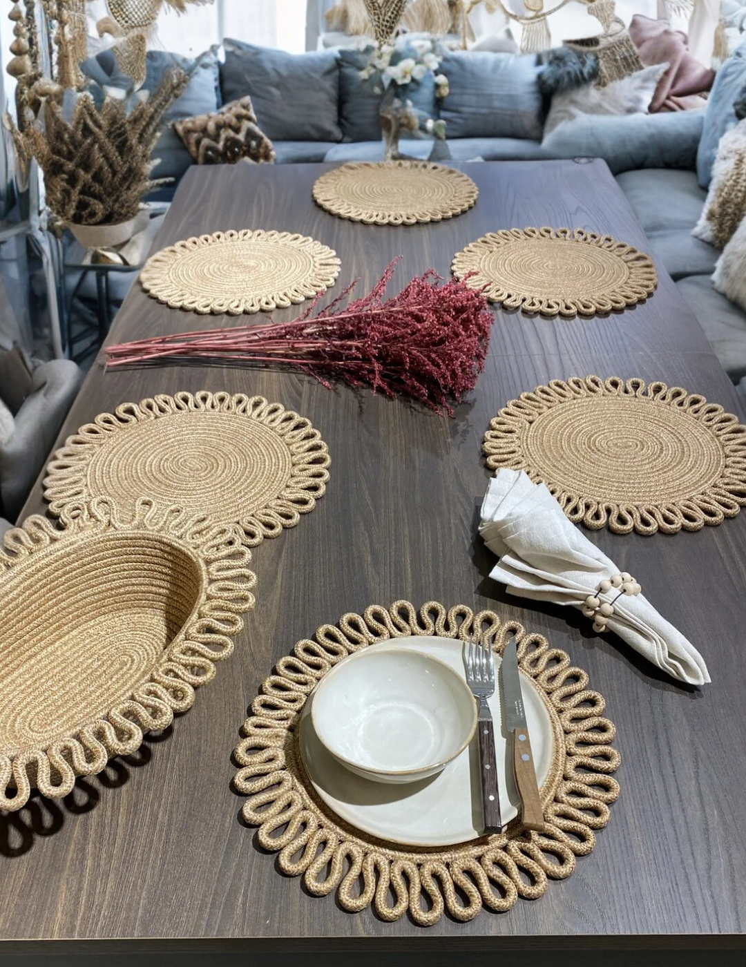 Desenli Supla / Tabak Altlığı Sepetli