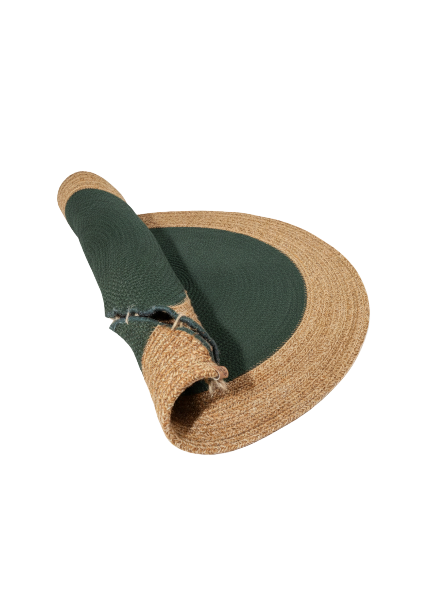 Harmony Round Jute Carpet Handmade Decorative Rug Meditation Carpet