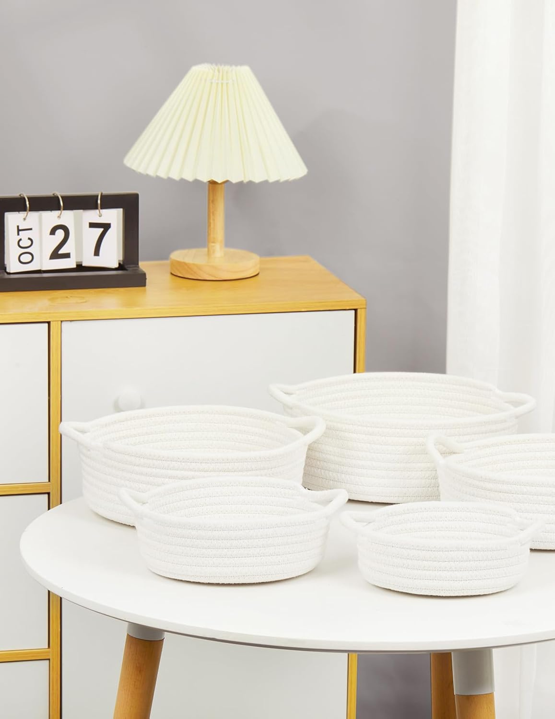 5-Piece Bohemian Organizer Basket Set