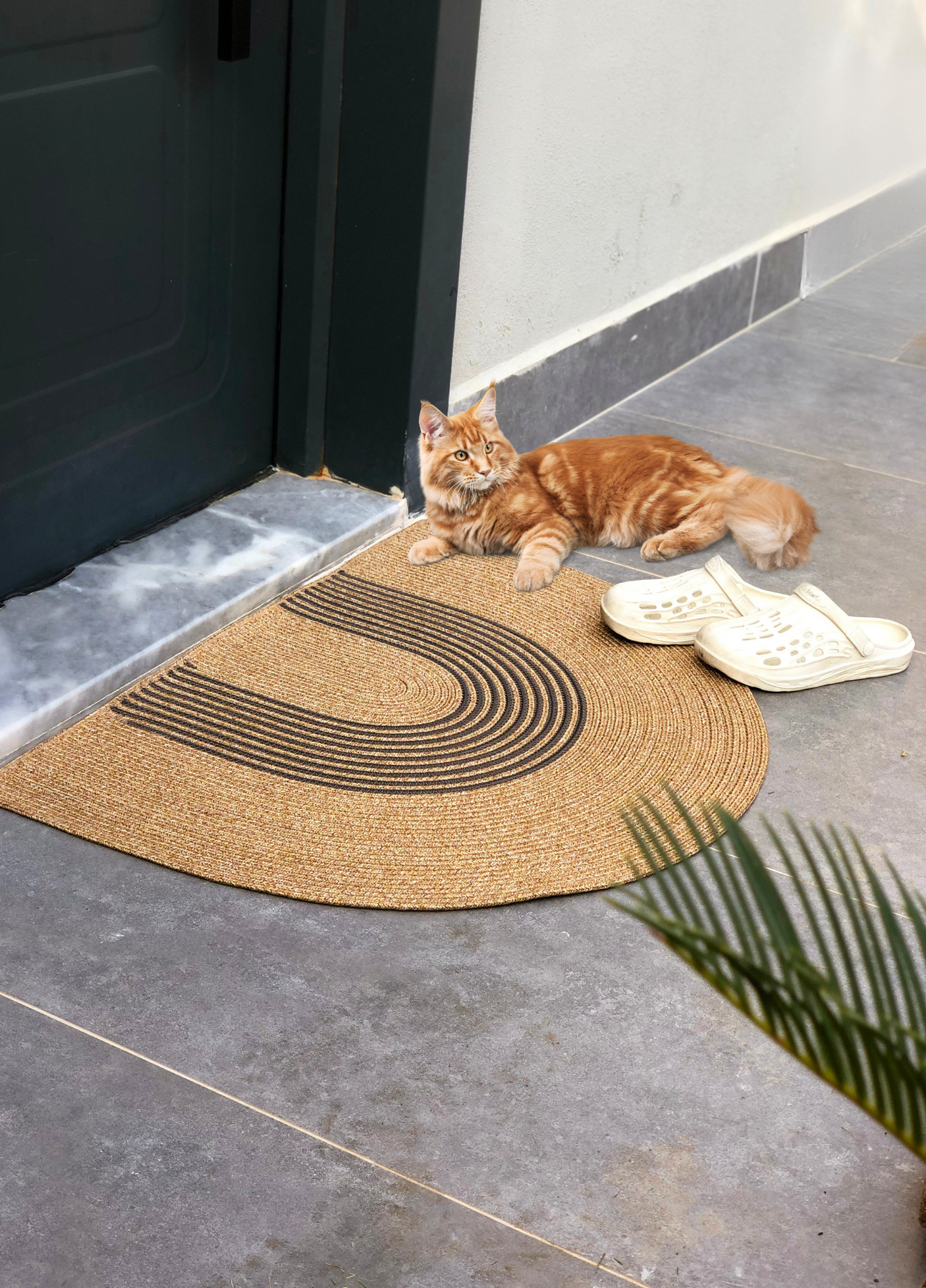 Bohemian Wicker Color Doormat