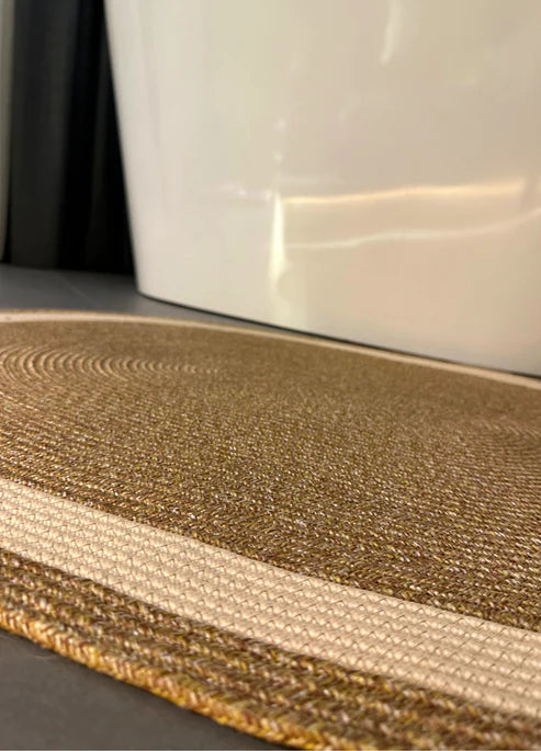 Jute Strip Design Bohemian Rug & Carpet & Mat & Runner