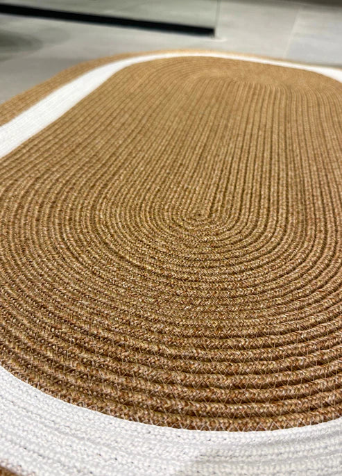 Jute Strip Design Bohemian Rug & Carpet & Mat & Runner