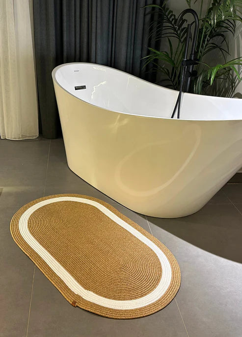 Jute Strip Design Bohemian Rug & Carpet & Mat & Runner