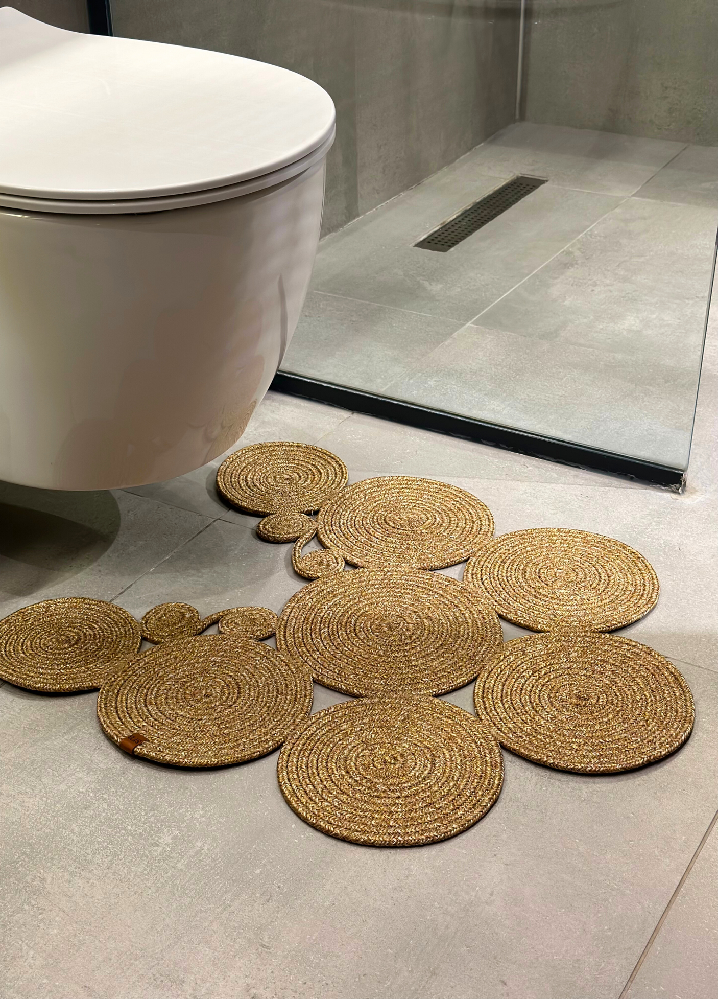 Jute Bohemian Toilet Seat Mat