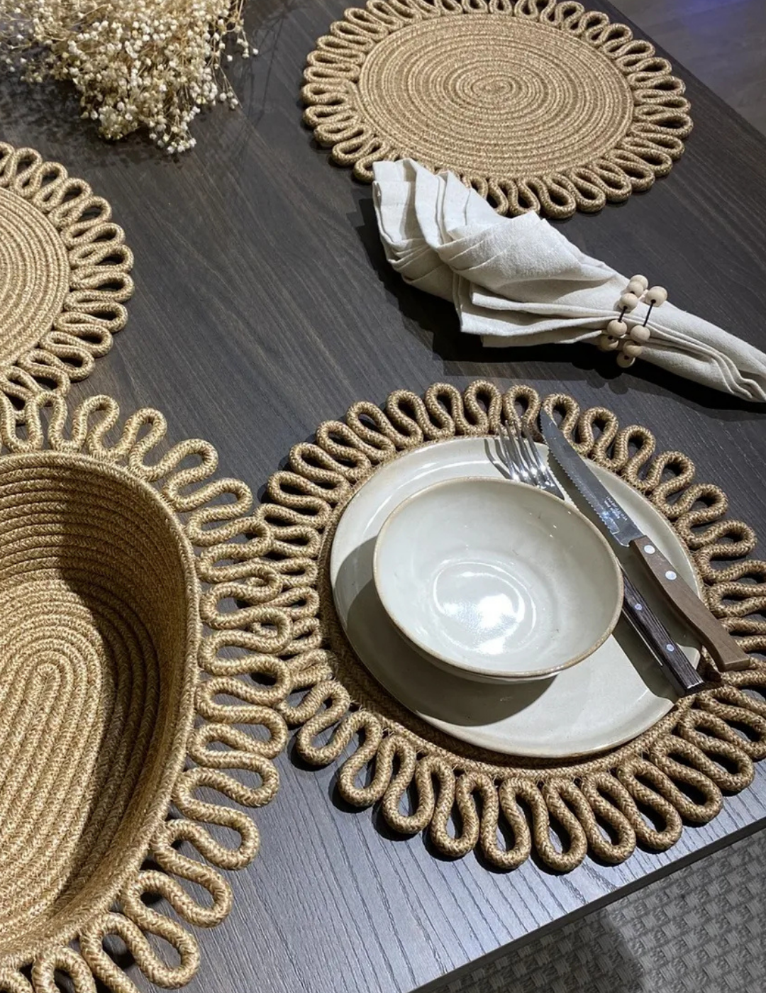 Desenli Supla / Tabak Altlığı Sepetli