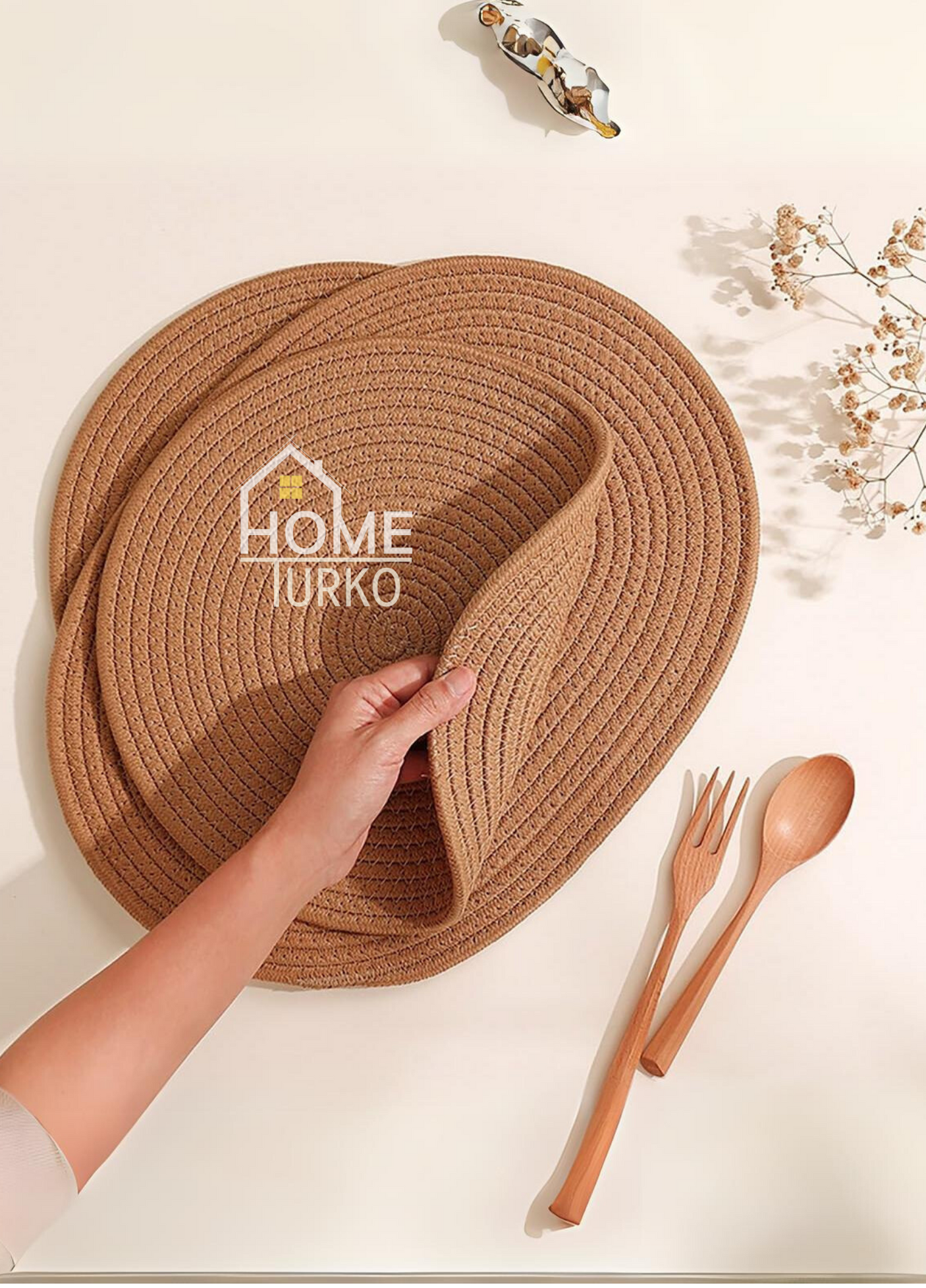 Jute Subpla Plate Coaster Set