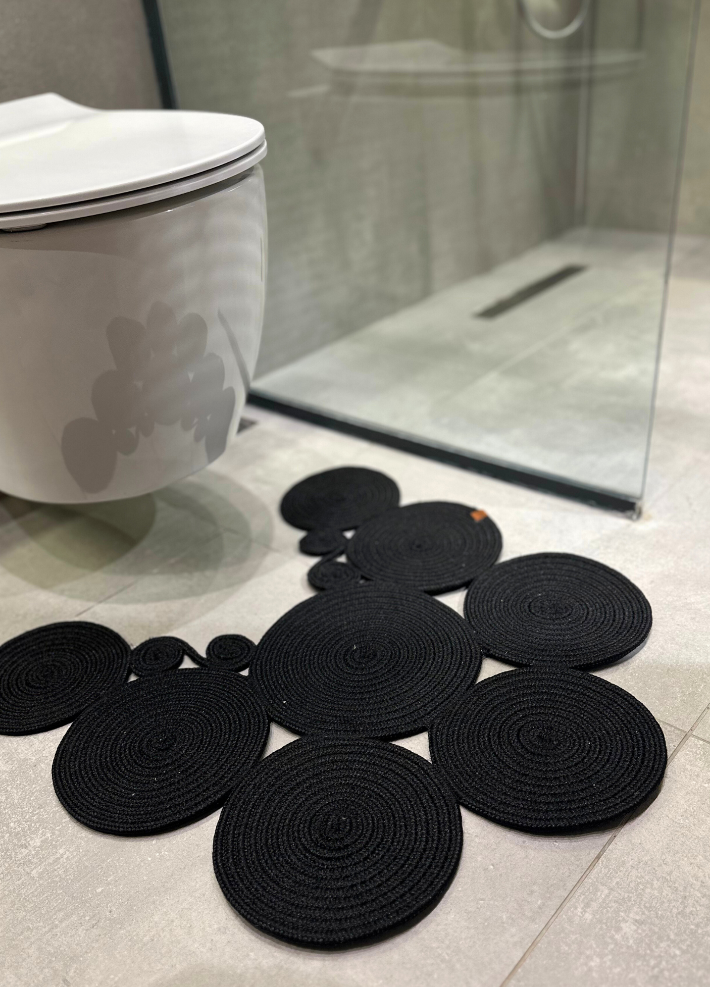 Jute Bohemian Toilet Seat Mat