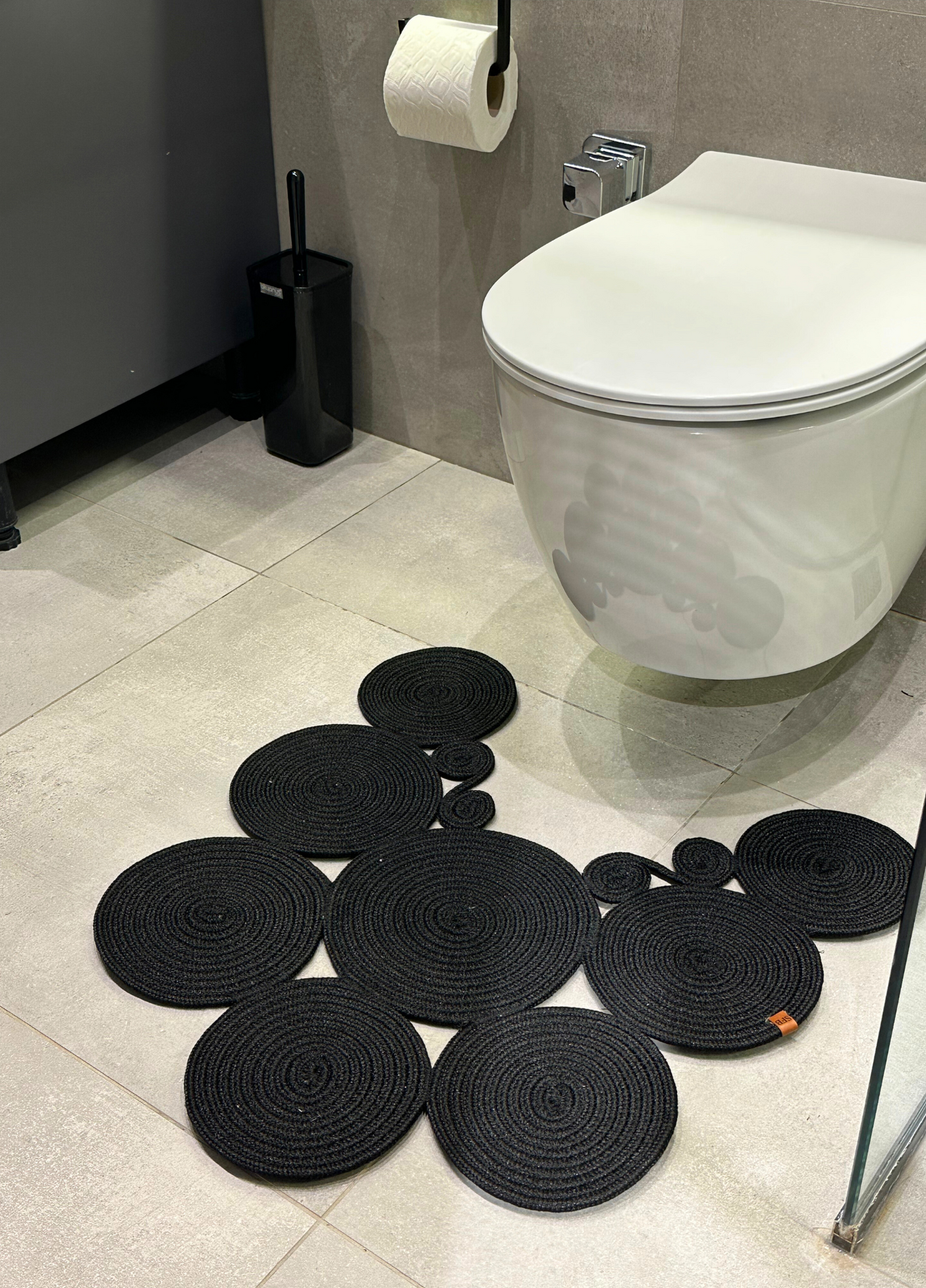 Jute Bohemian Toilet Seat Mat