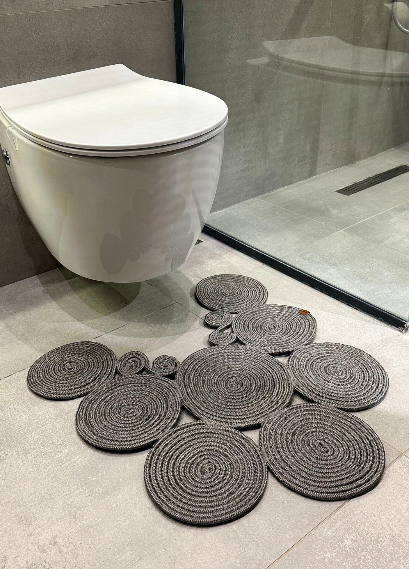 Jute Bohemian Toilet Seat Mat