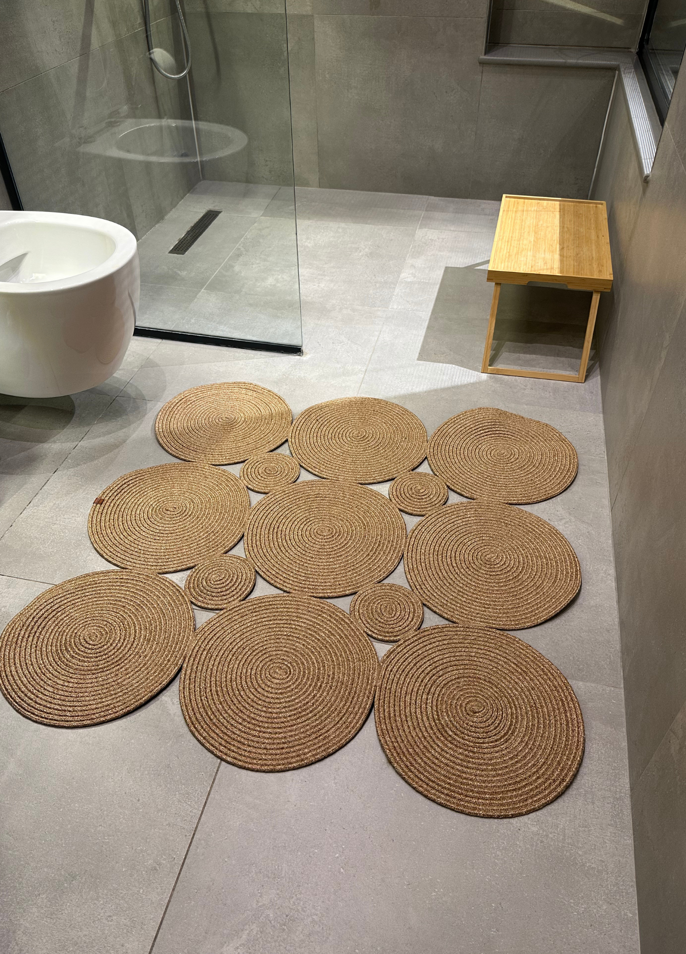 Jute Bohemian Carpet & Rug & Mat