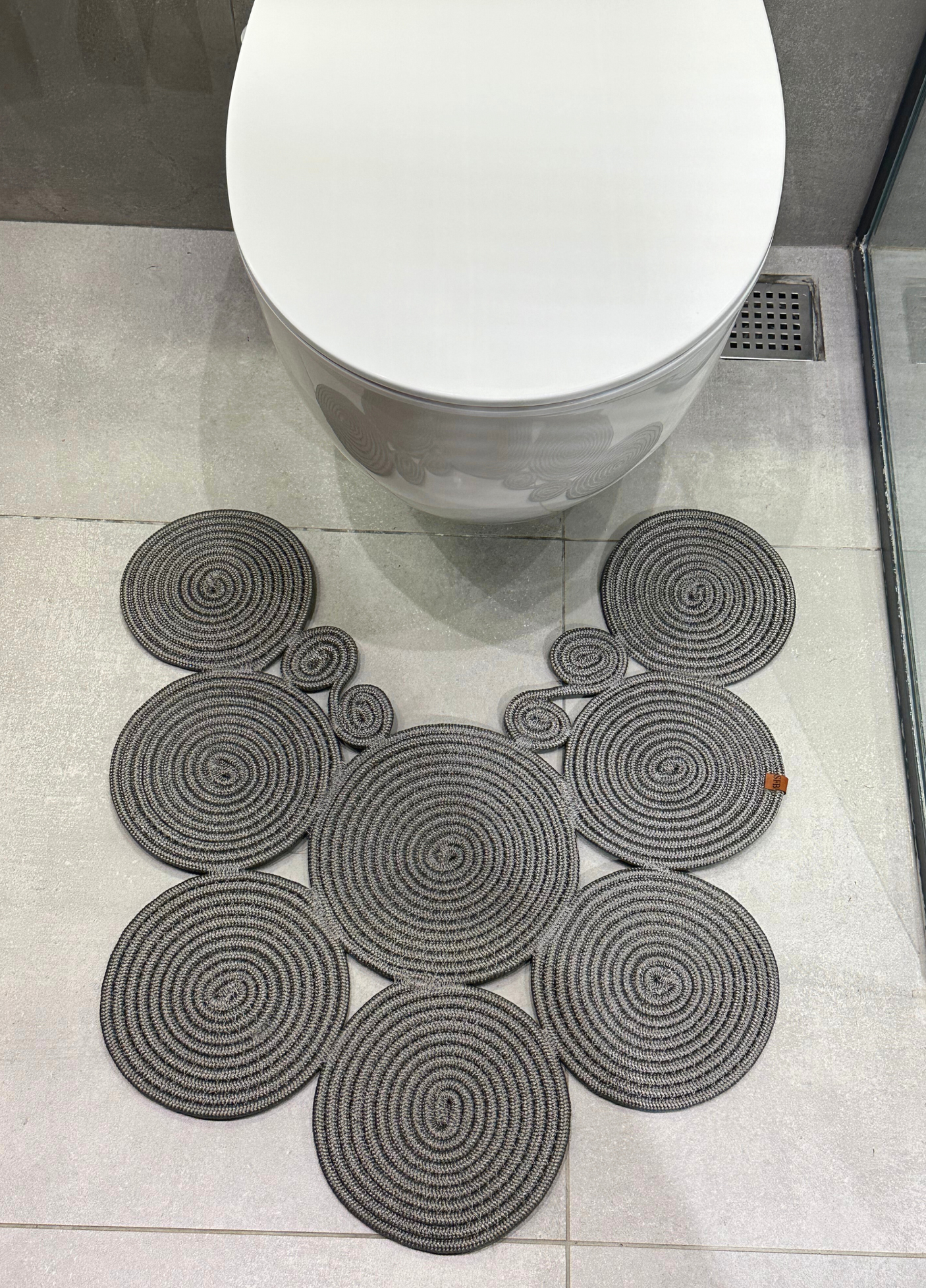 Jute Bohemian Toilet Seat Mat