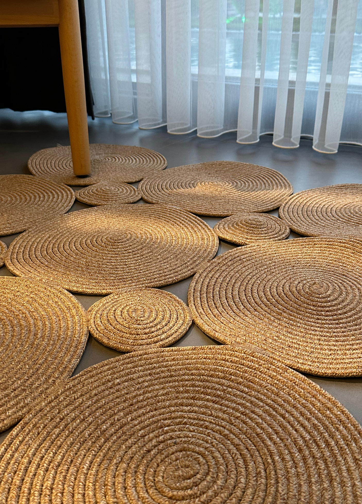 Jute Bohemian Carpet & Rug & Mat