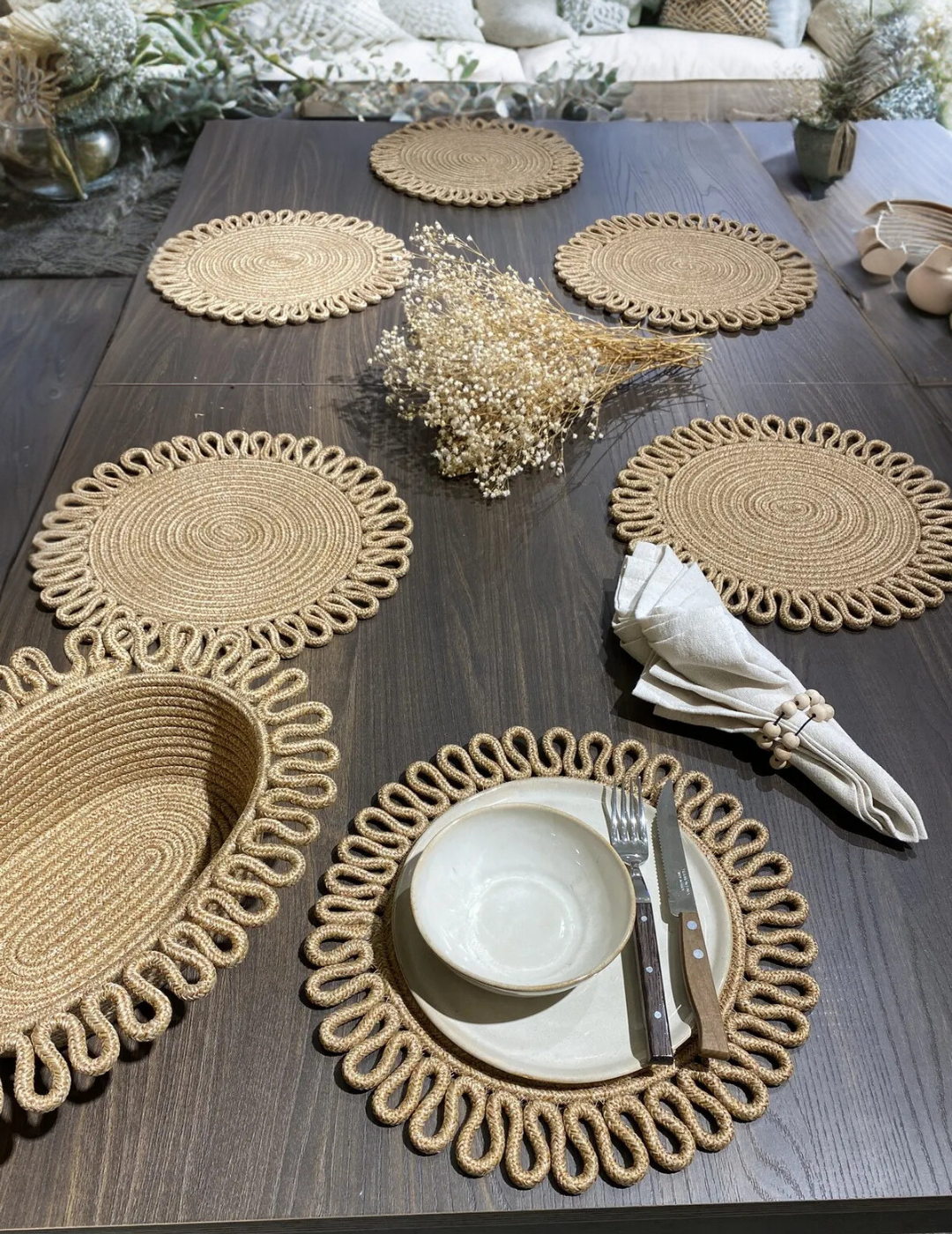 Desenli Supla / Tabak Altlığı Sepetli