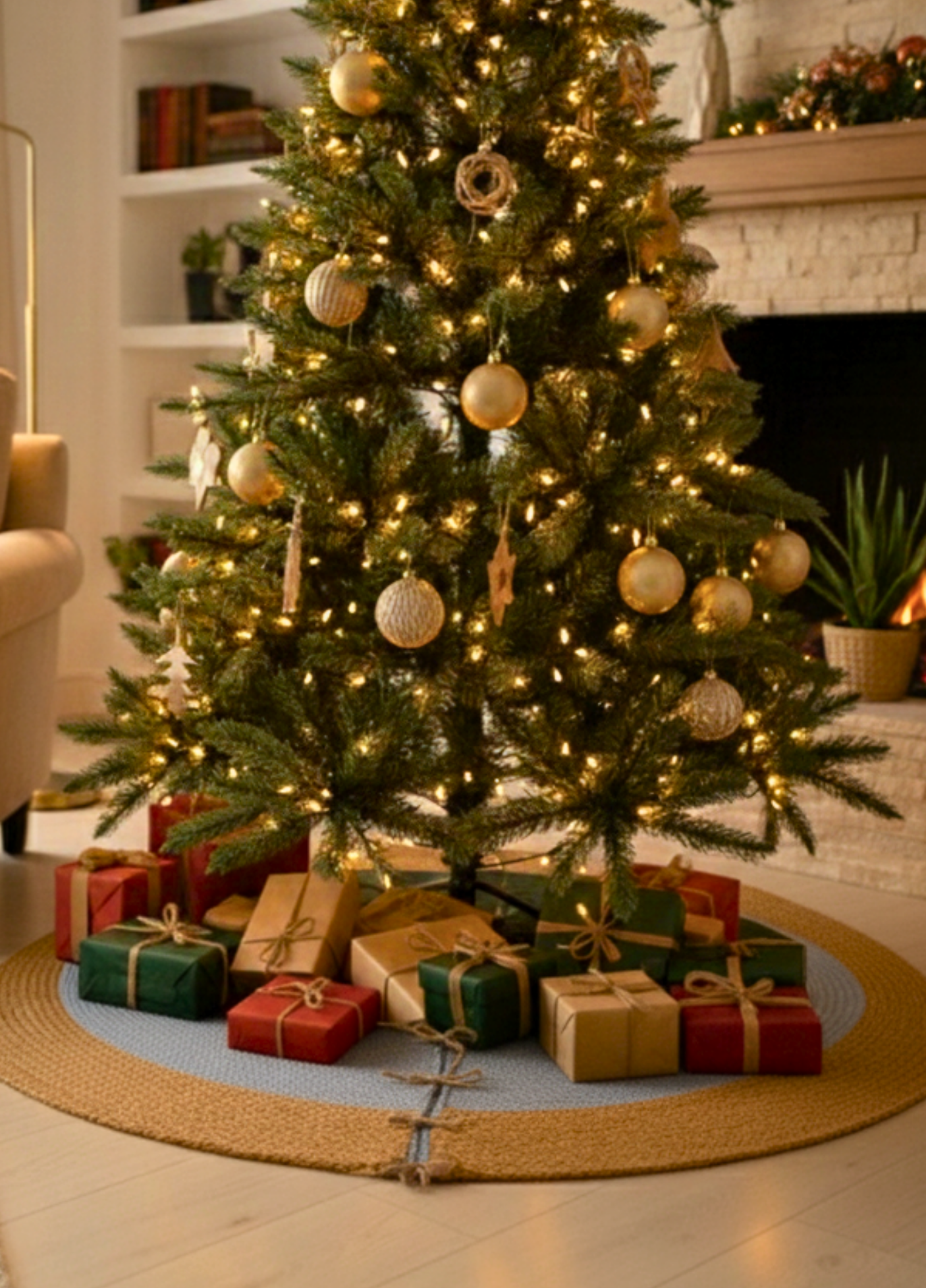 Harmony Round Jute Carpet Handmade Decorative Rug Meditation Carpet