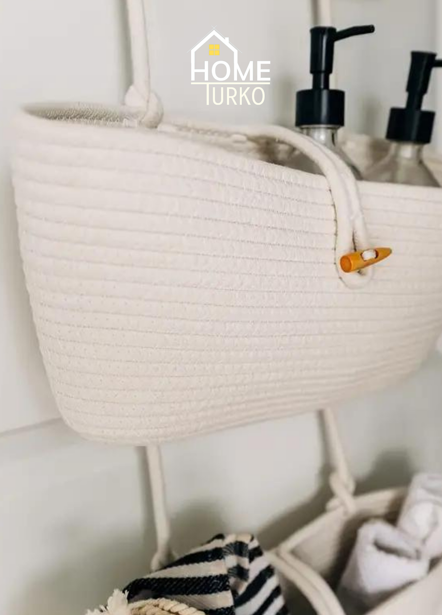 Üçlü Askılı Bohem Sepet