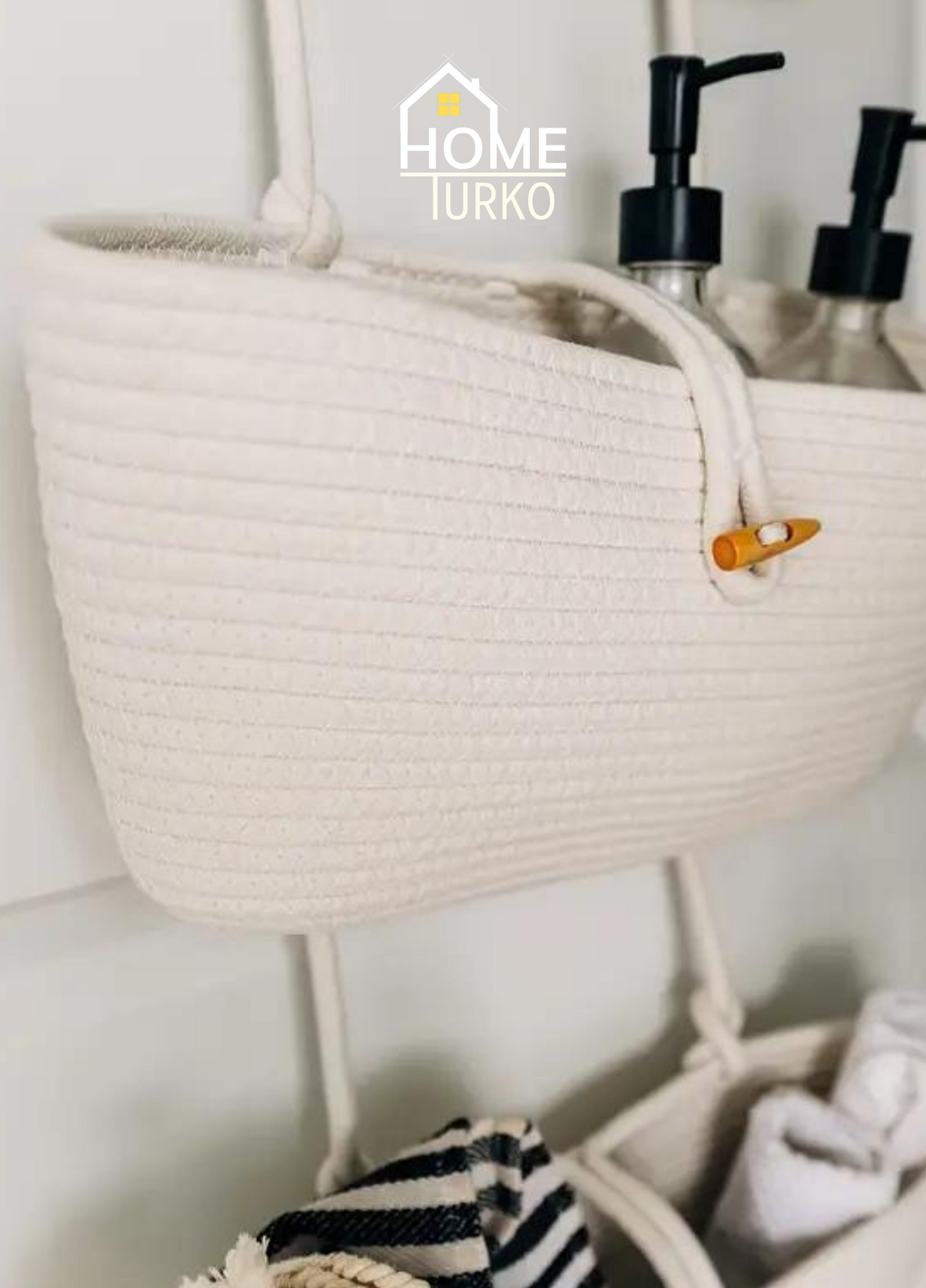 Üçlü Askılı Bohem Sepet