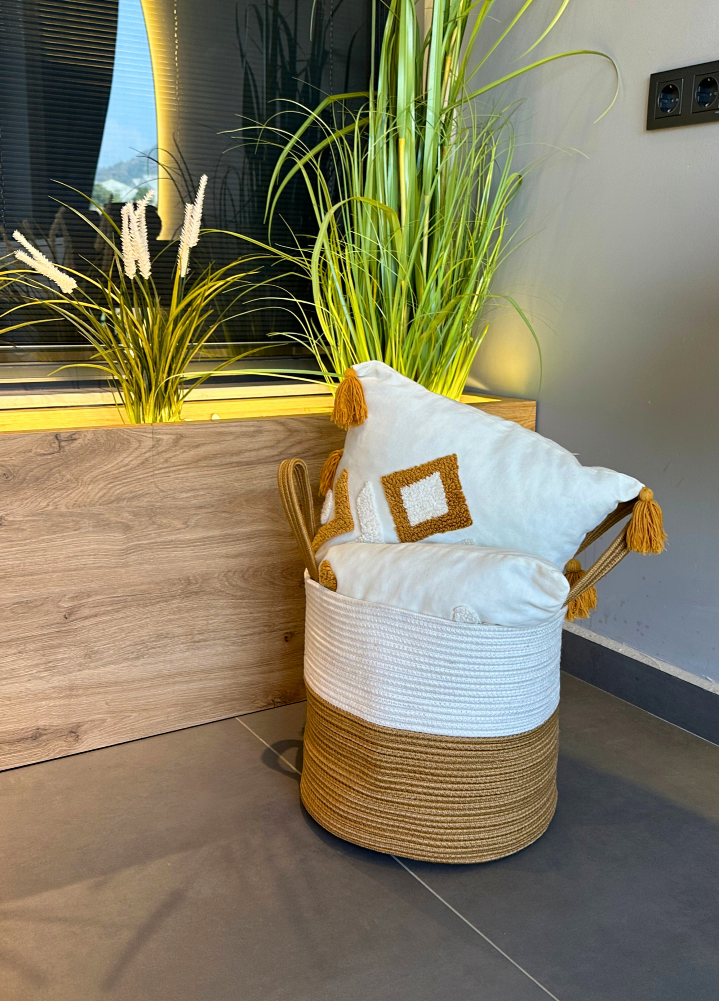 Bohem Çamaşır Sepeti Düzenleyici