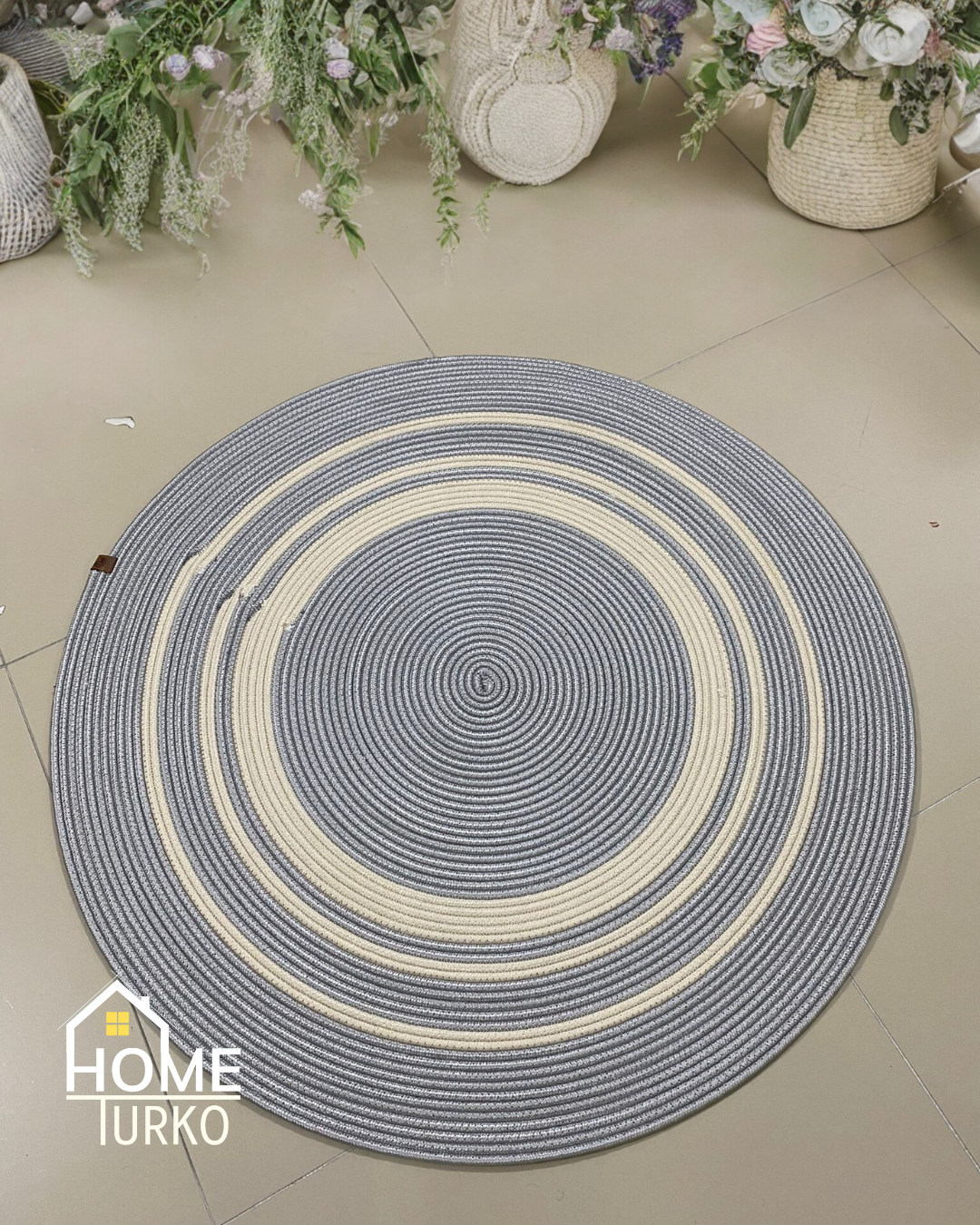 Jute Bohemian Carpet & Rug & Mat