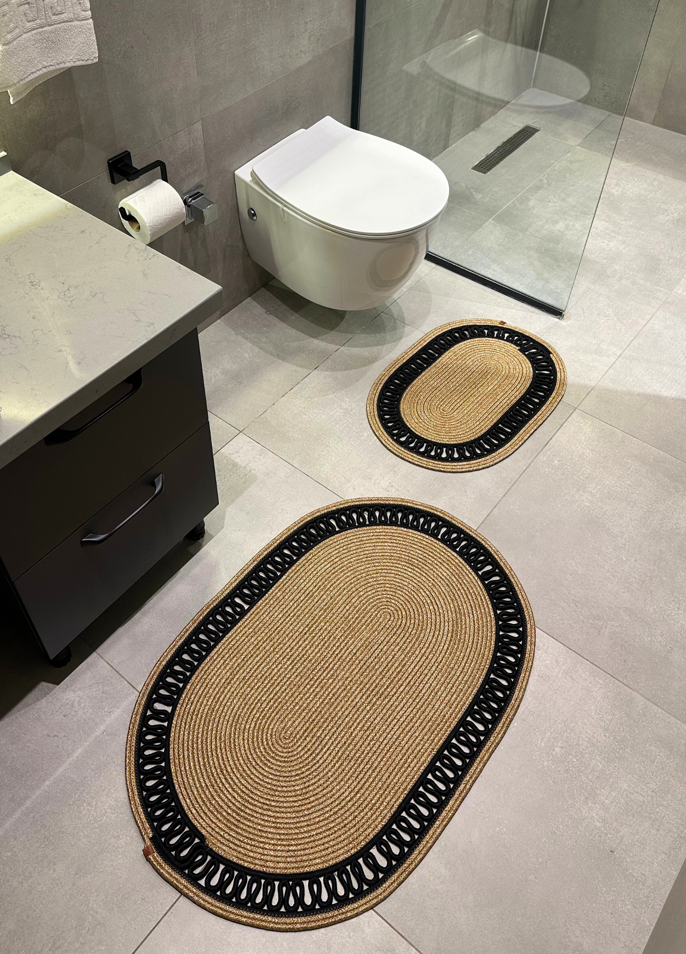 2-Piece Bathroom Mat Set