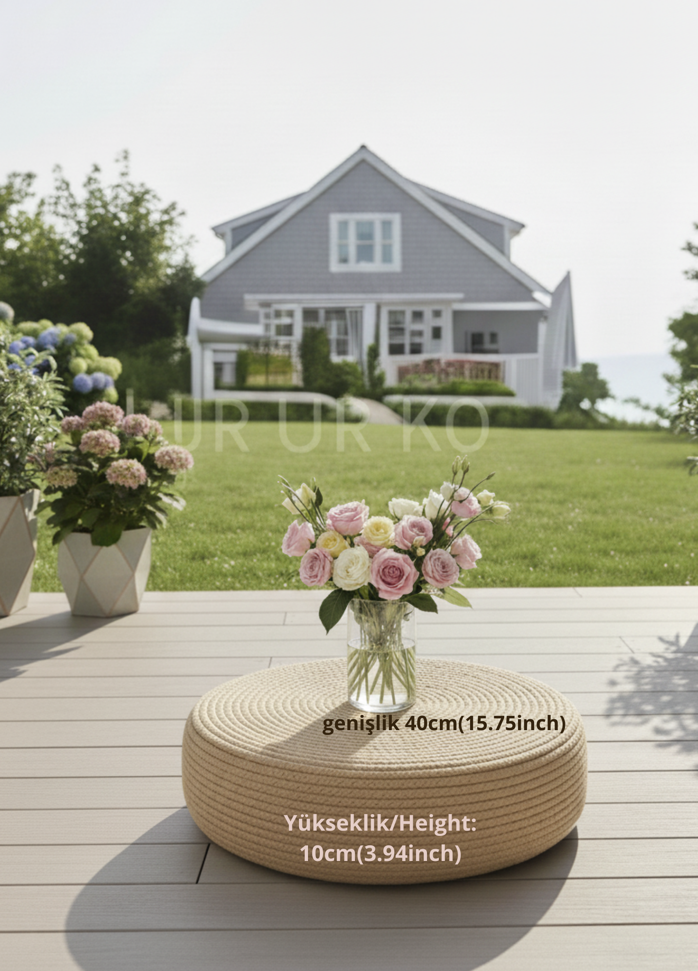 SOFA Minder Jüt Meditasyon Yastığı