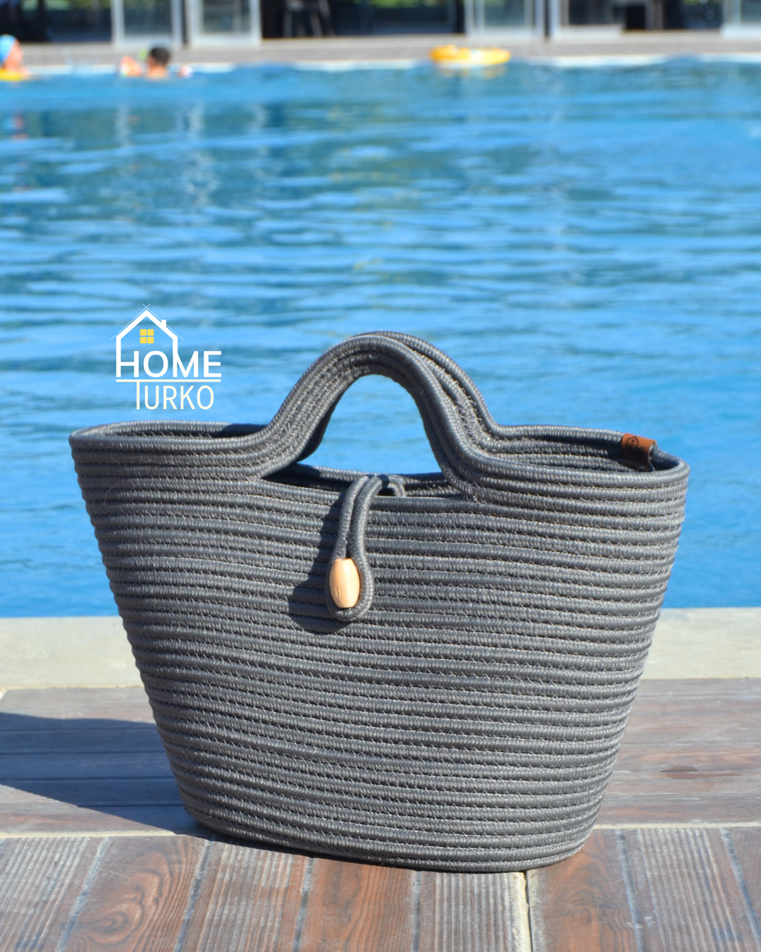 Jute Decorative Zippered Bag