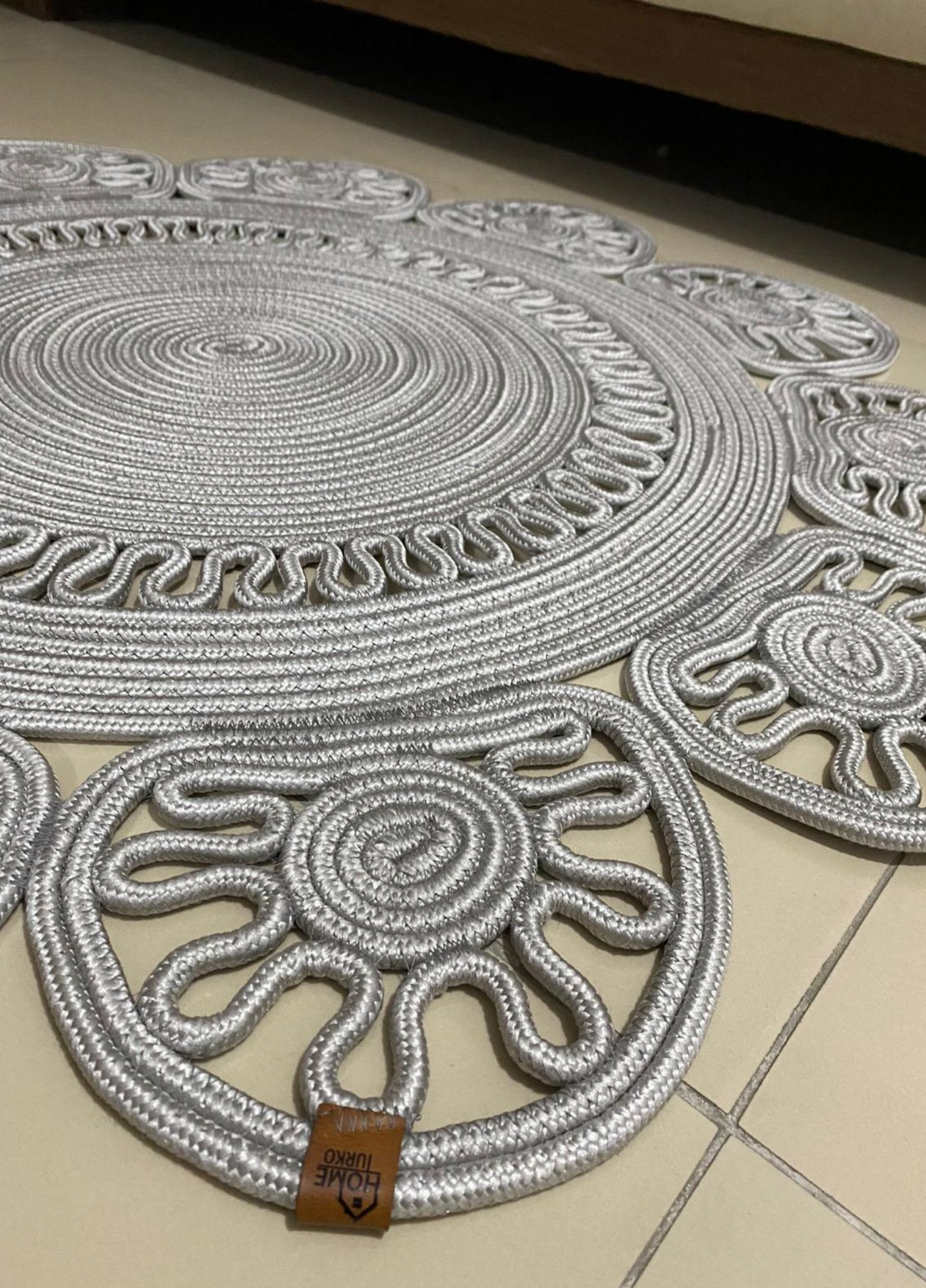 Jute Bohemian Carpet & Rug & Mat