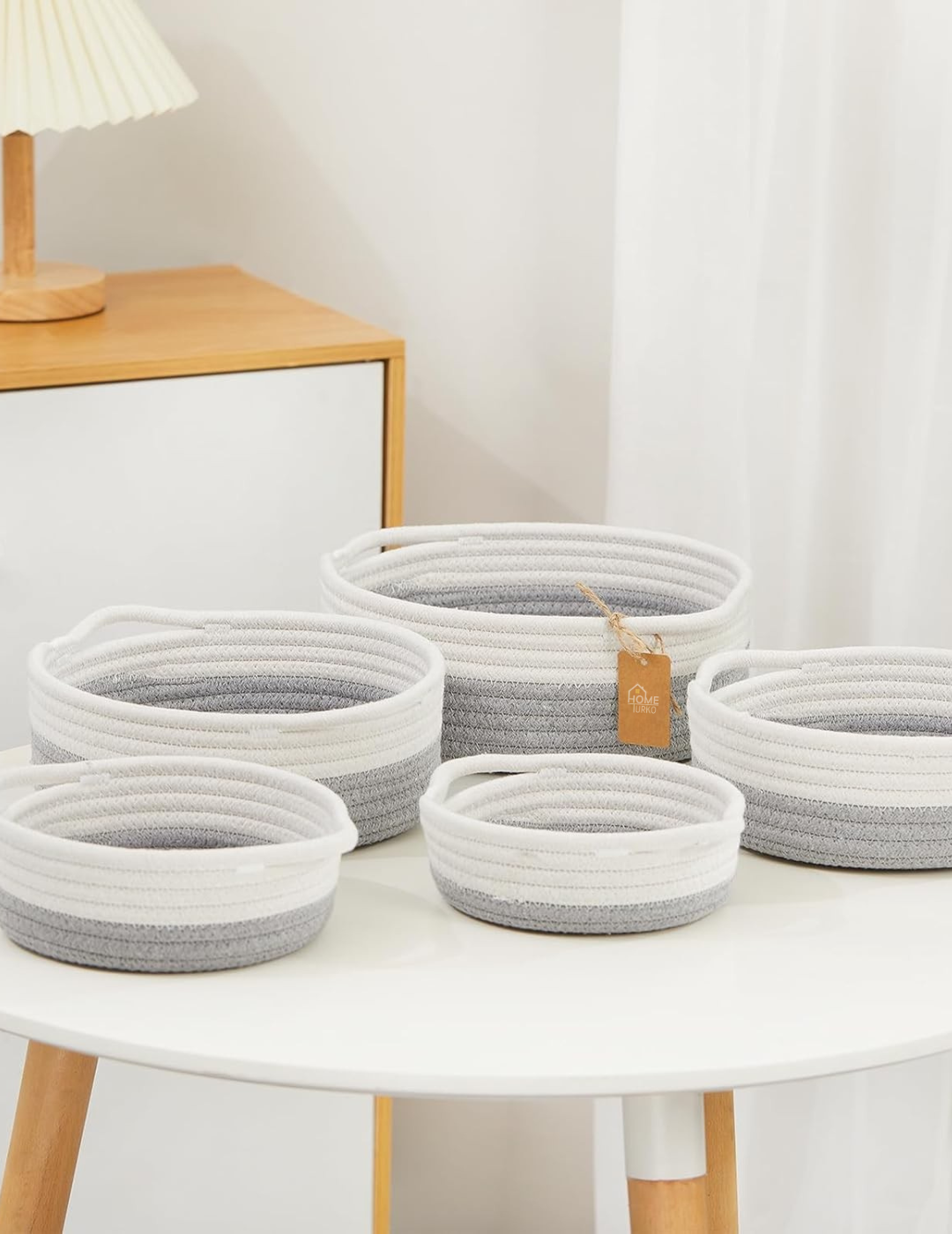 5-Piece Bohemian Organizer Basket Set