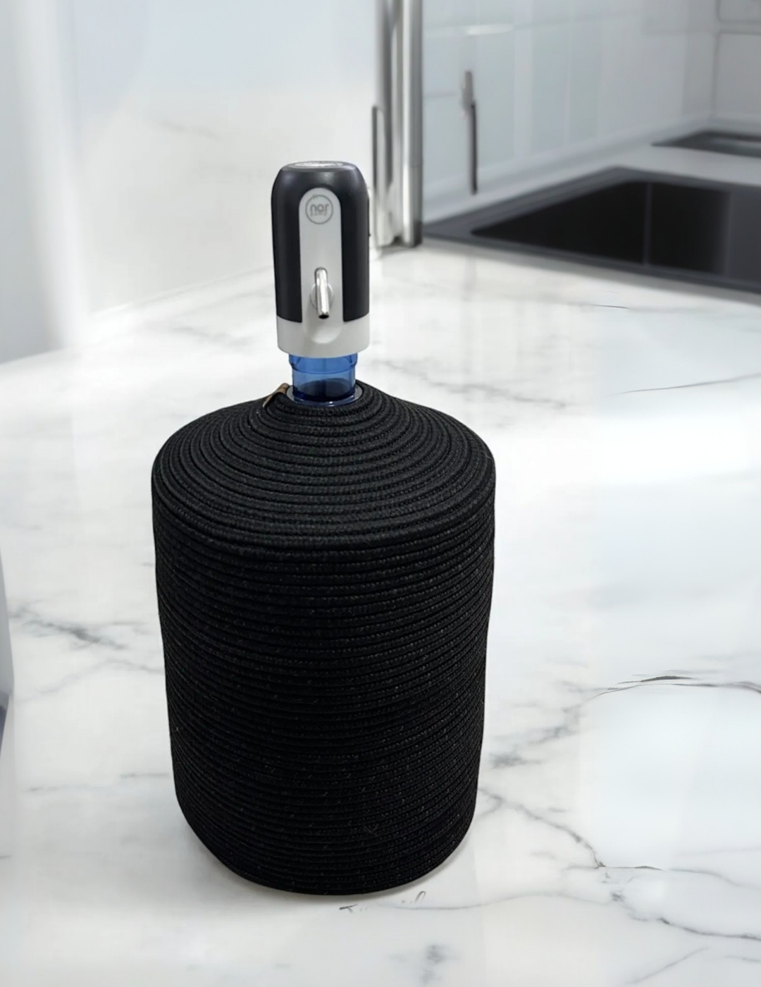 AQUA NATURE Damacanalara Stil Ve Doğallık Jüt Damacana Kılıfı