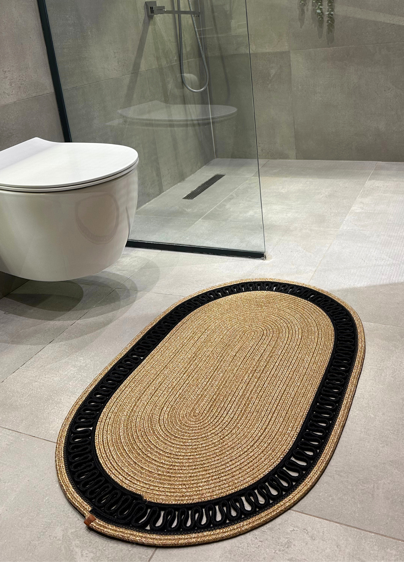 Jute Patterned Bohemian Carpet & Rug & Runner