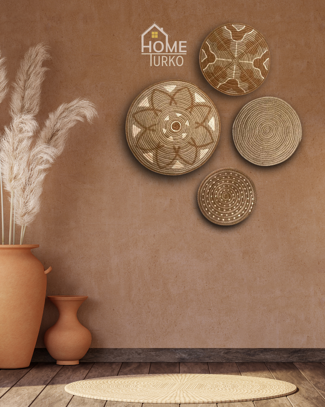 Four Bohemian Wall Decorations