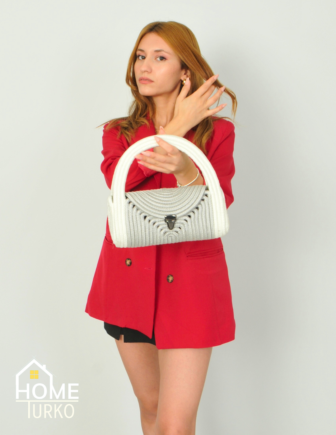 Mini Jute Wicker Clutch