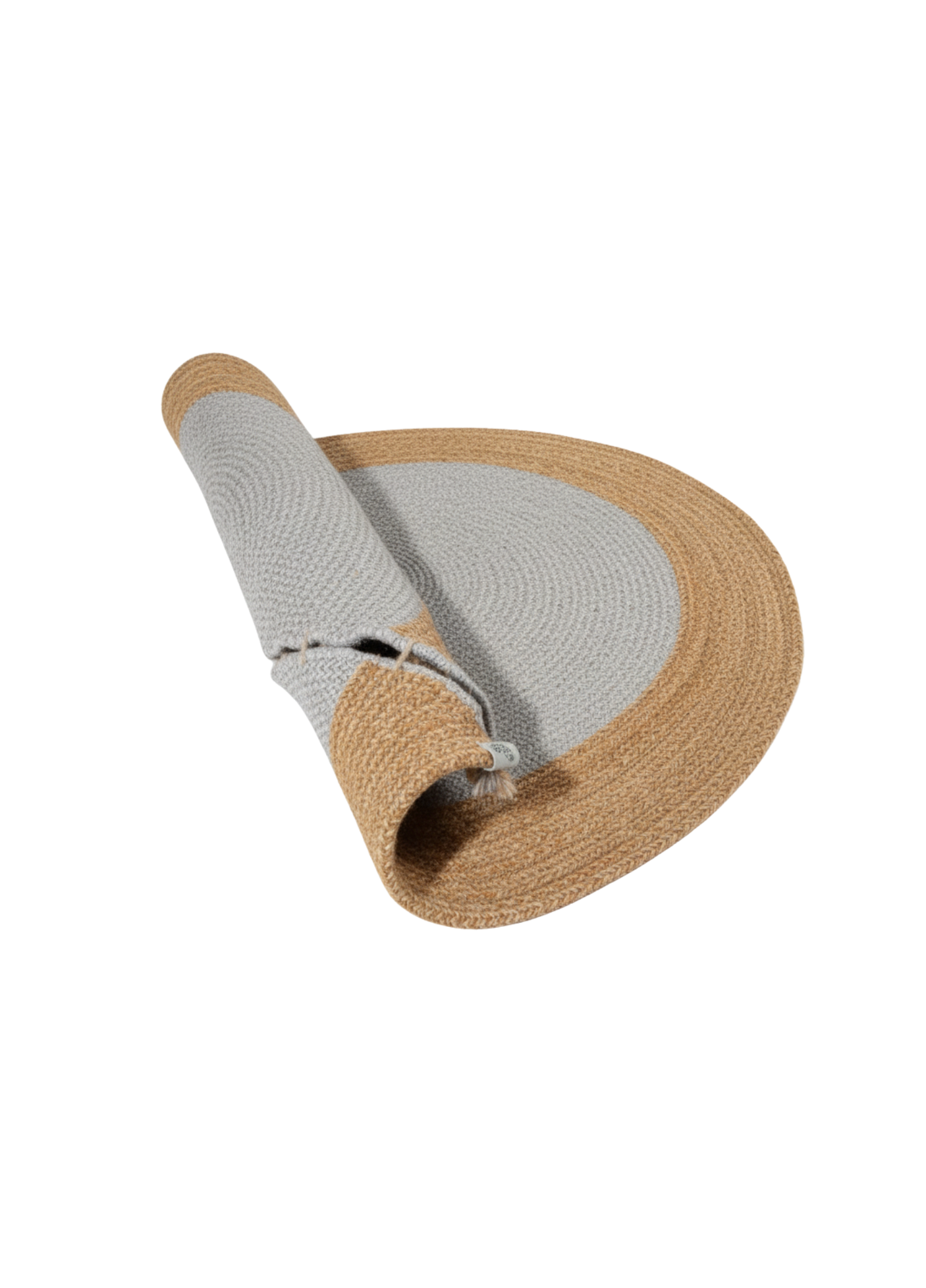 Harmony Round Jute Carpet Handmade Decorative Rug Meditation Carpet