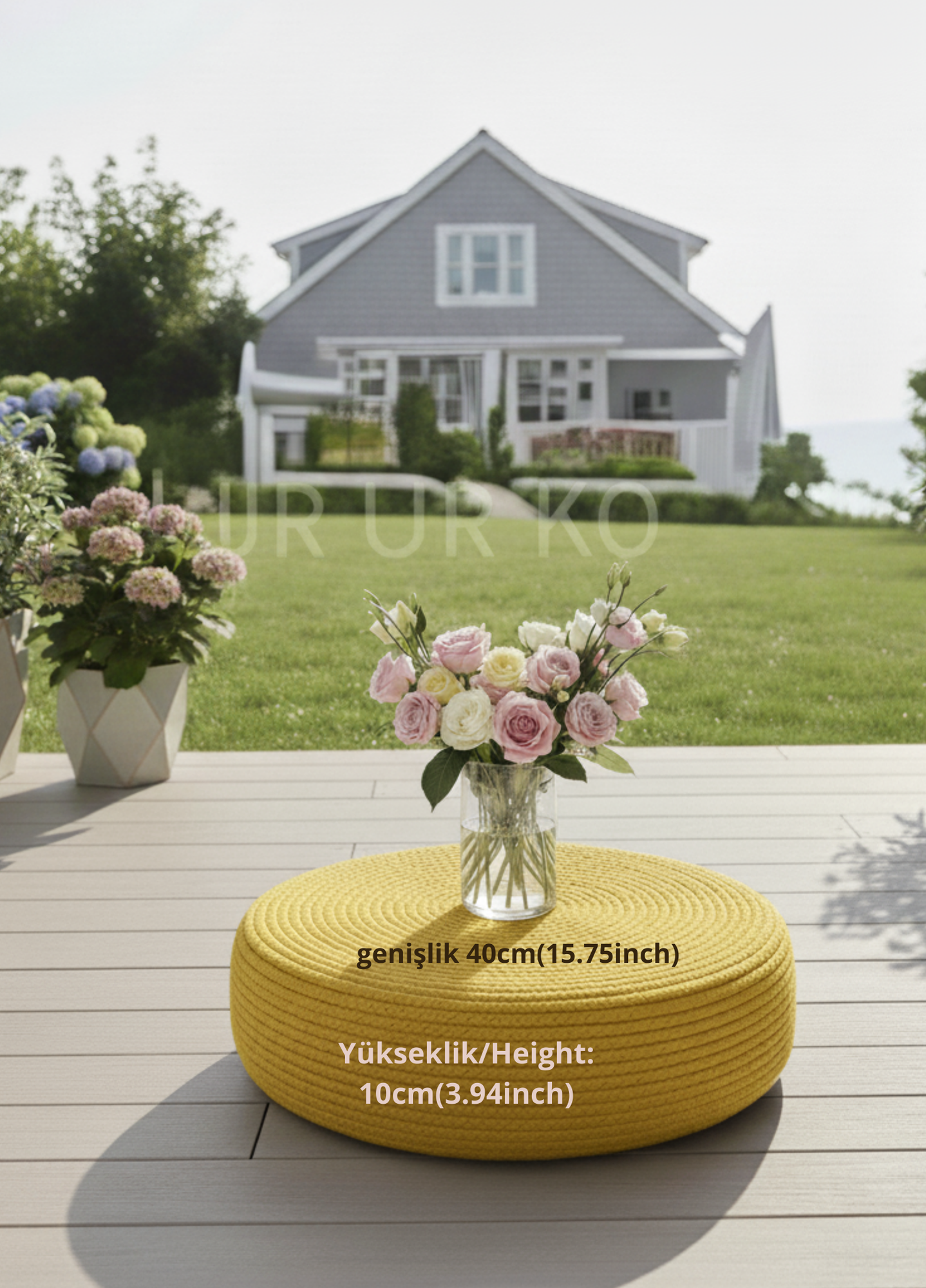 SOFA Minder Jüt Meditasyon Yastığı