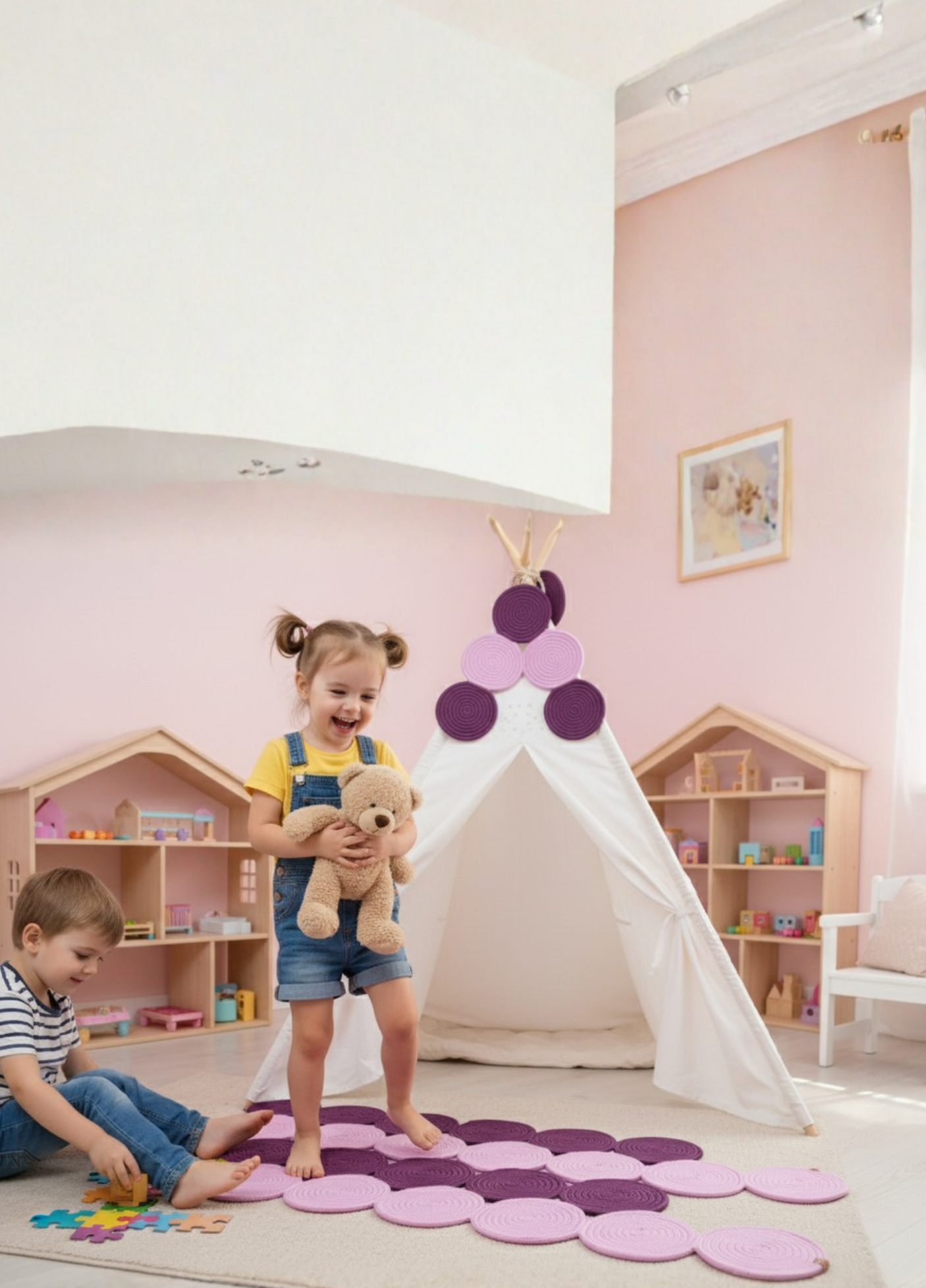 EcoWeave Jute Doormat Natural Boho Style Entrance Rug Bathroom Mat