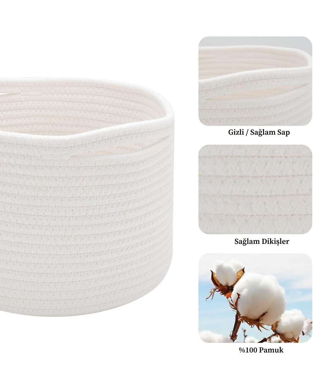 Boho Basket / Organizer 25x17 CM