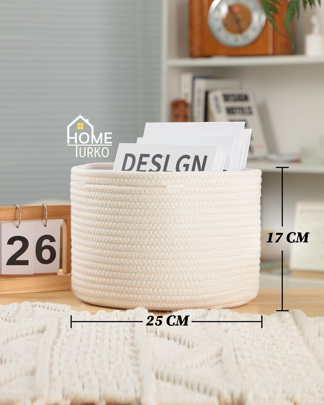 Boho Basket / Organizer 25x17 CM