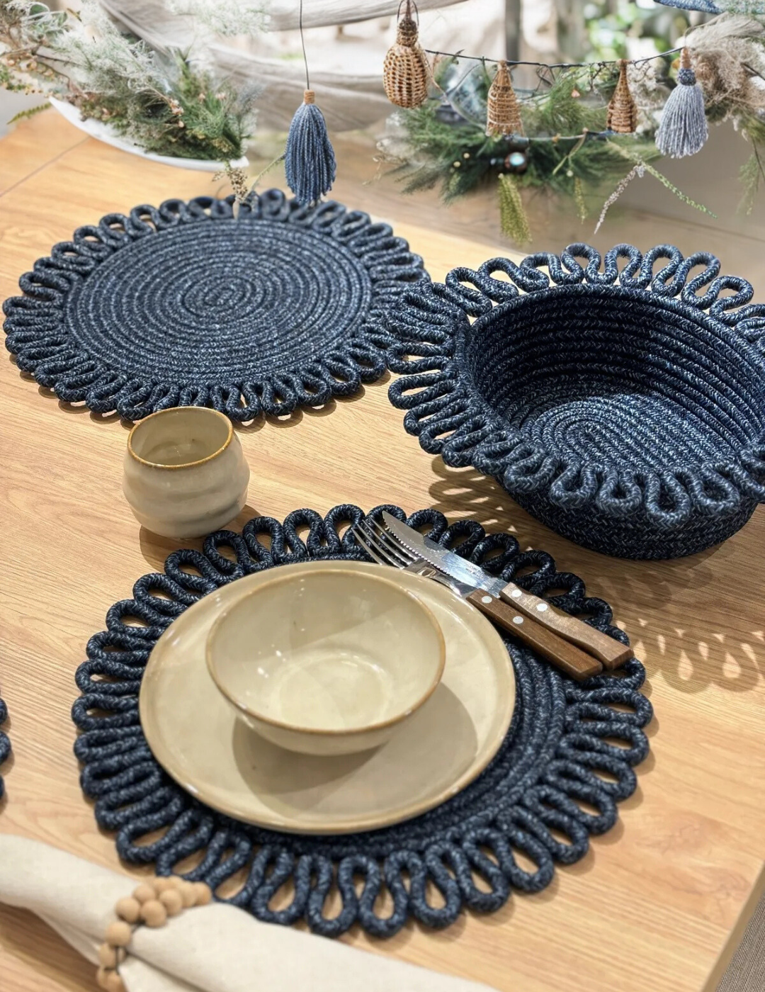 Desenli Supla / Tabak Altlığı Sepetli