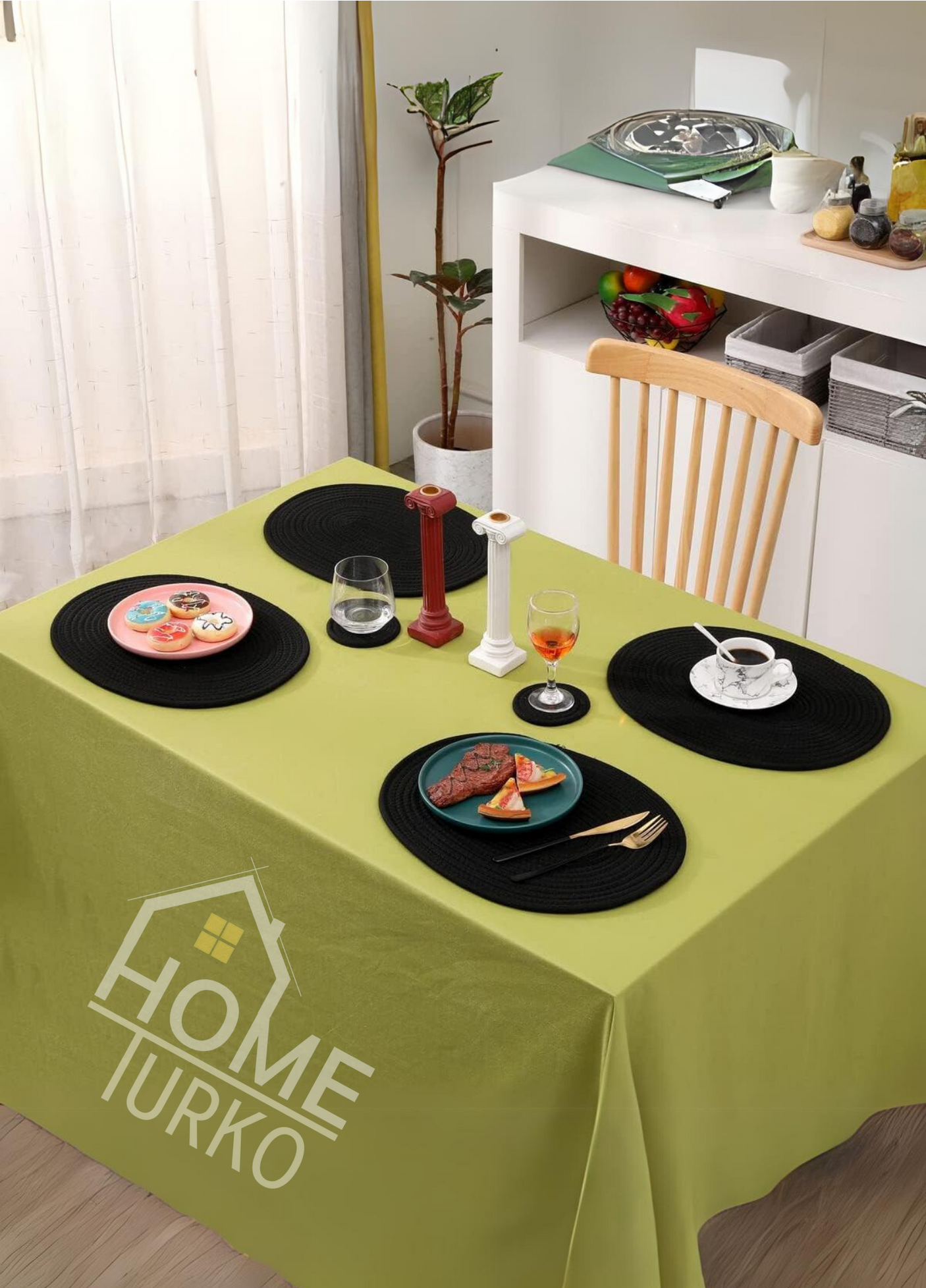 Jute Subpla Plate Coaster Set