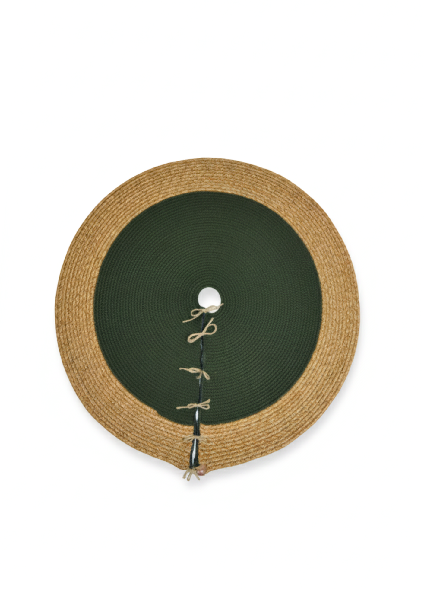 Harmony Round Jute Carpet Handmade Decorative Rug Meditation Carpet