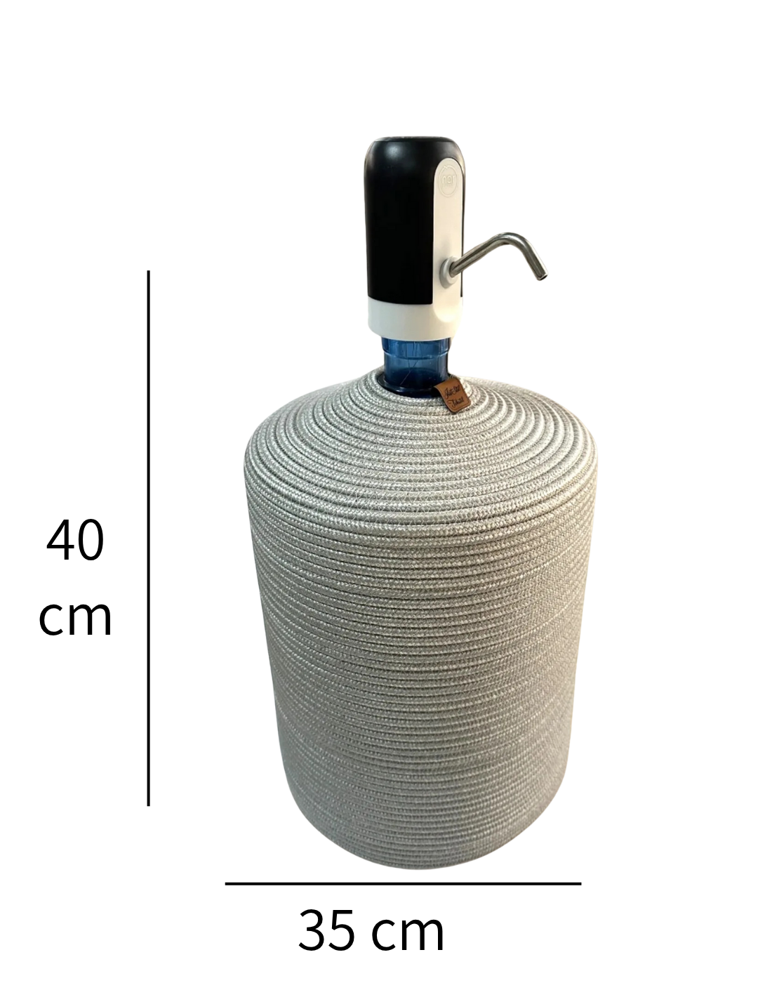 AQUA NATURE Damacanalara Stil Ve Doğallık Jüt Damacana Kılıfı