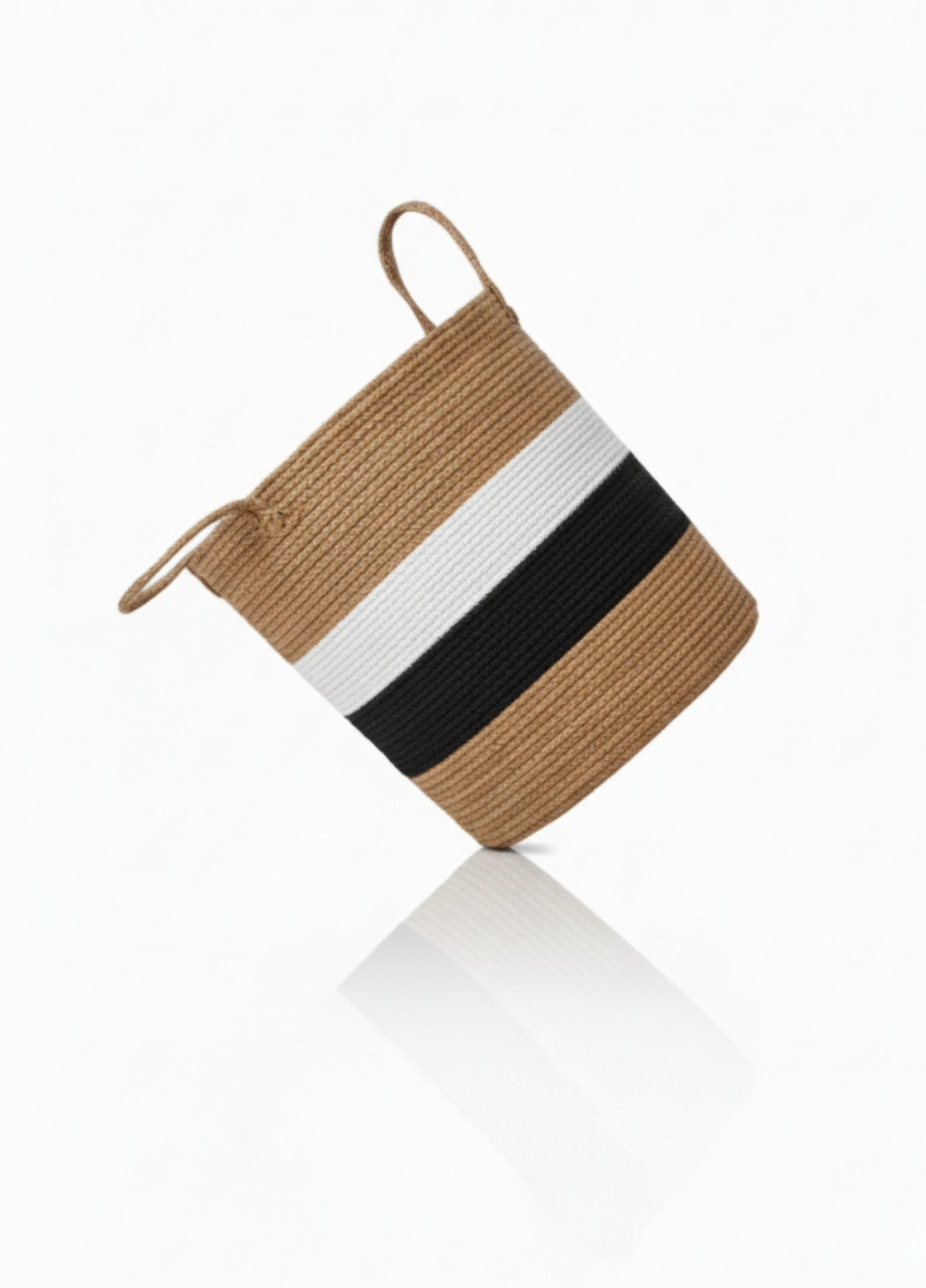 Handmade Jute Team Basket | Decorative and Multi-Purpose Storage Basket in Fan Colors