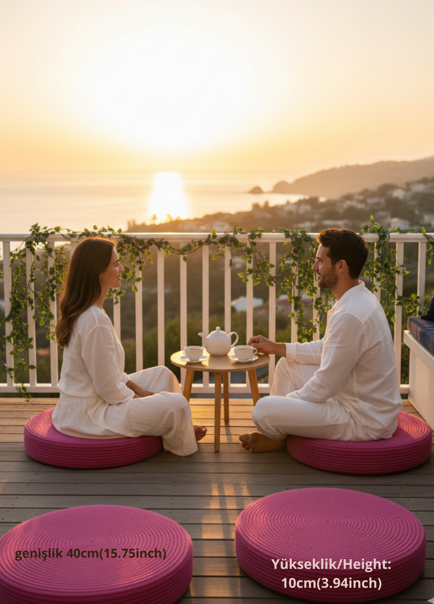 SOFA Minder Jüt Meditasyon Yastığı