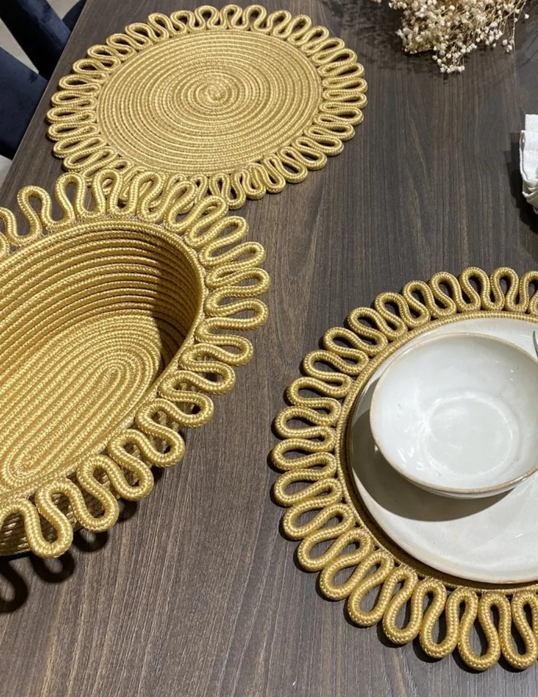 Desenli Supla / Tabak Altlığı Sepetli