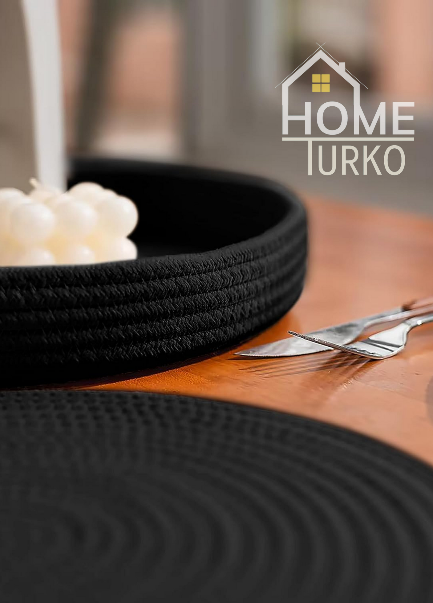 Jute Subpla Plate Mat, Basket Set