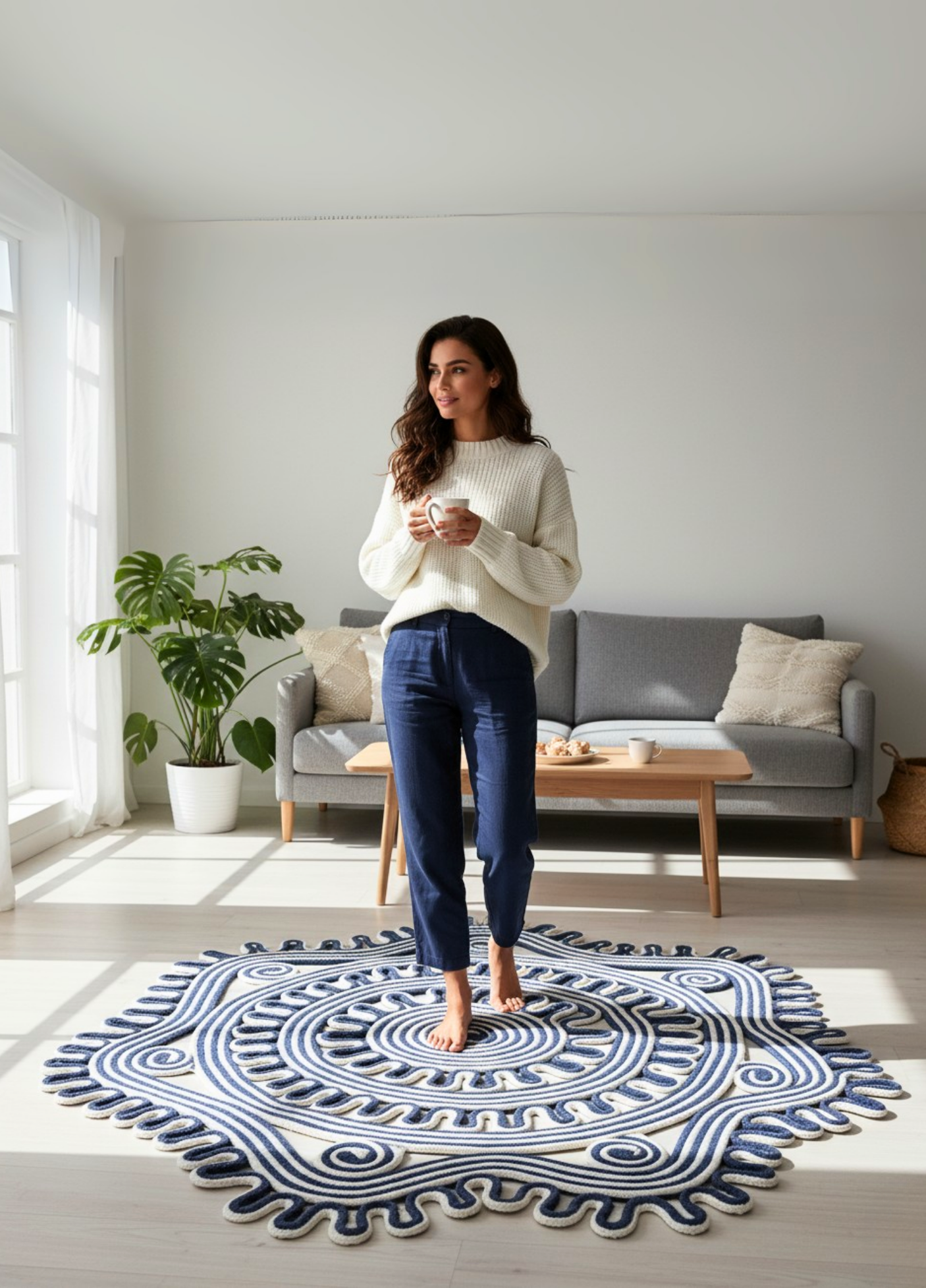 Elora Desenli Jüt Kilim Bohem